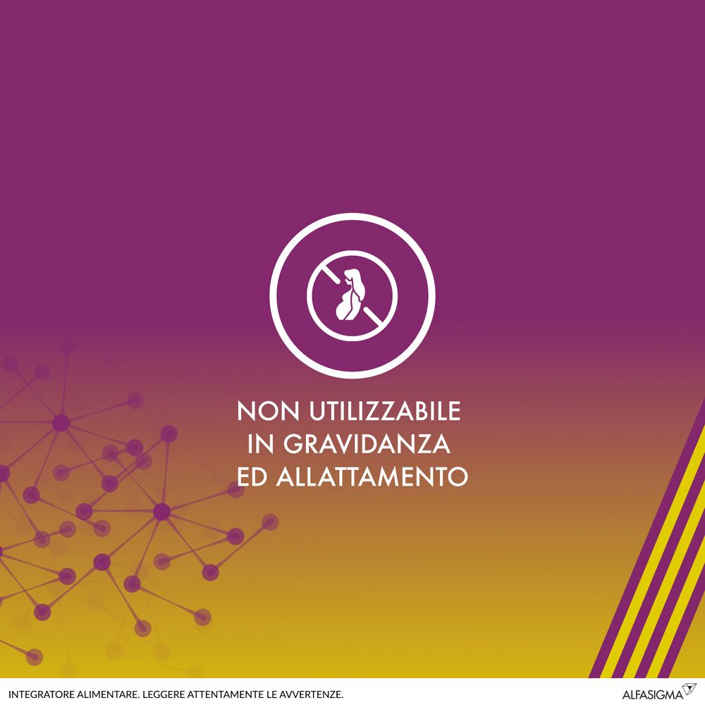 Simbolo: Non utilizzare in gravidanza e allattamento. Testo: Non utilizzabile in gravidanza e allattamento.