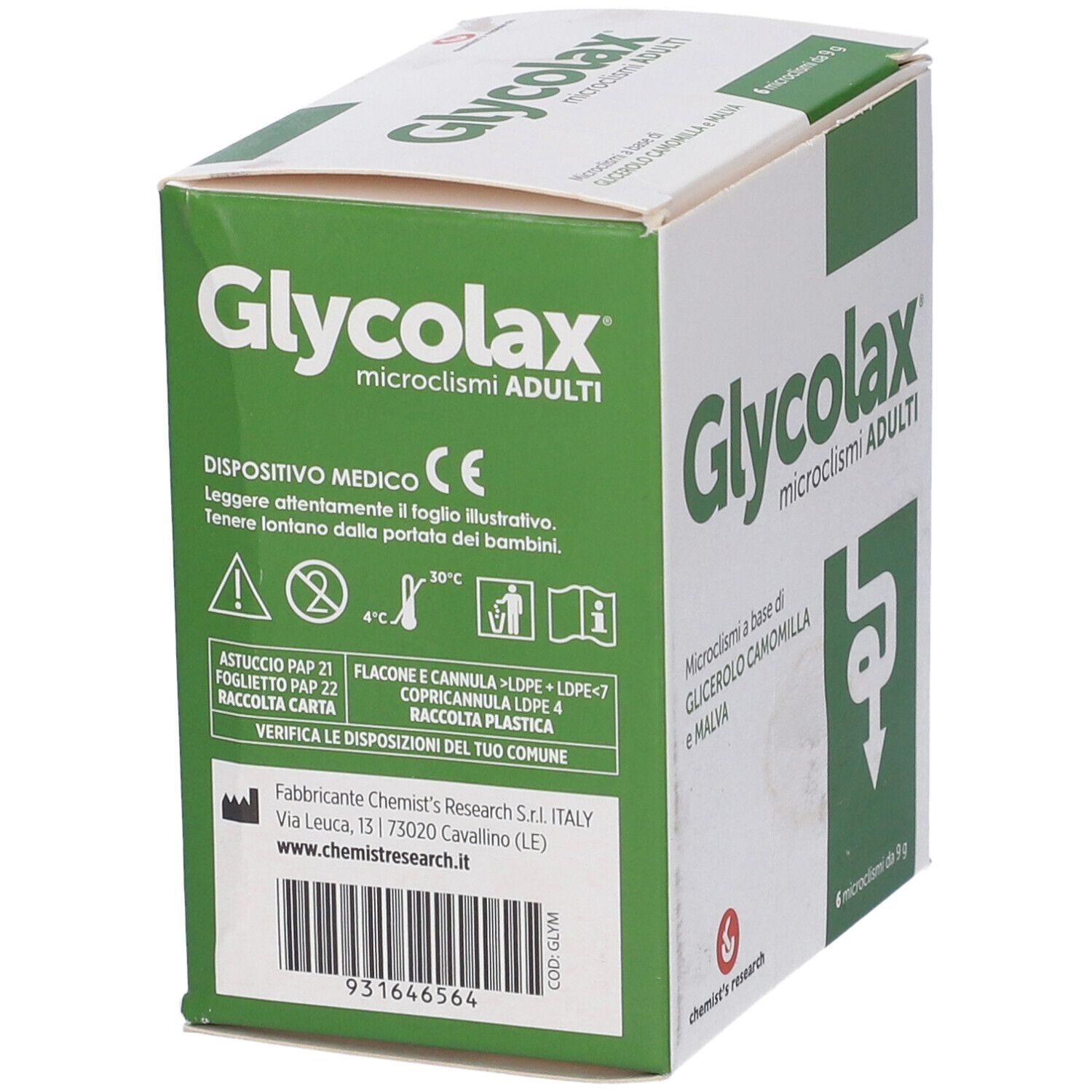 Glycolax Microclismi 6 Pezzi 9 G