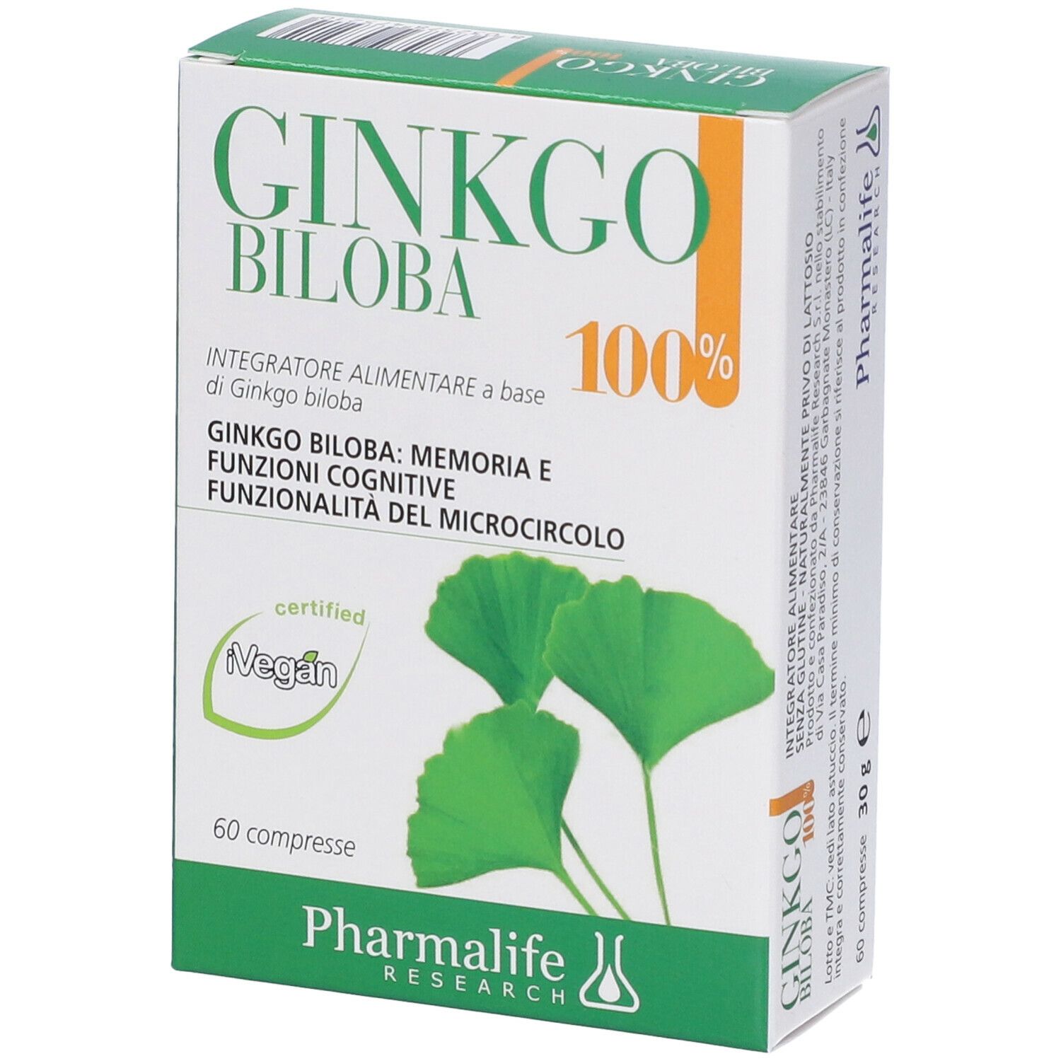 Pharmalife Research Ginkgo Biloba 100% Compresse