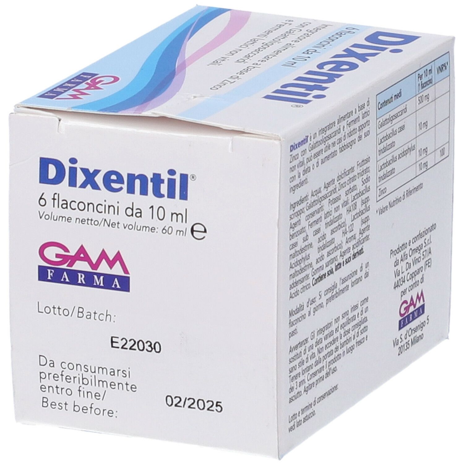 Dixentil 6 Flaconcini Da 10 Ml