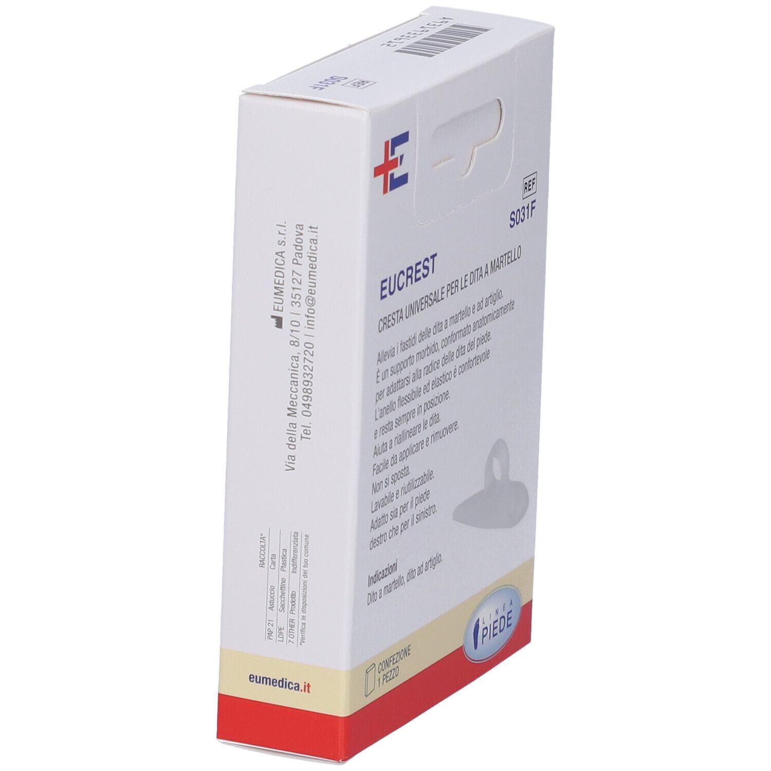 Cresta Di Oleo Gel Universale Per Le Dita Del Piede Eucrest