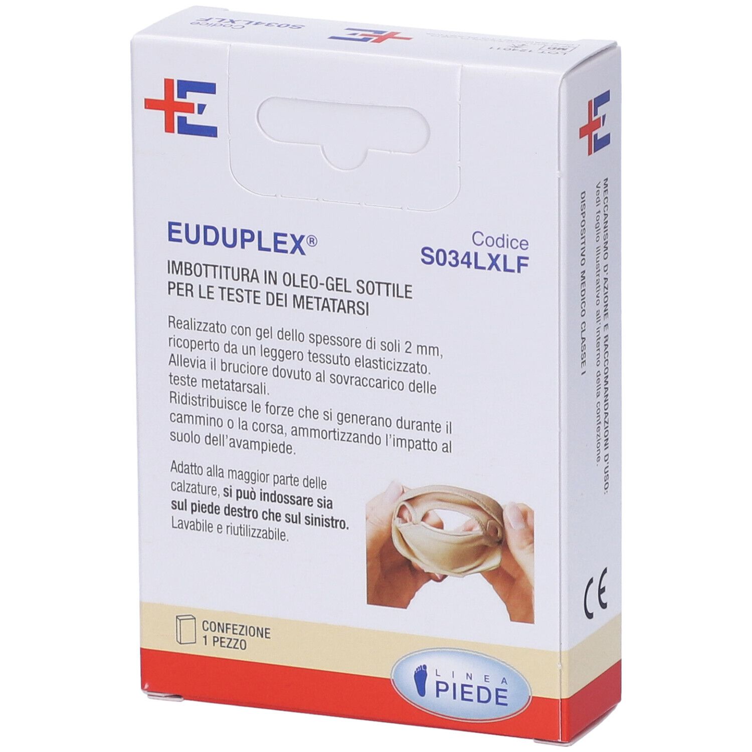 Imbottitura Di Oleo-Gel Sottile Per Le Teste Dei Metatarsi Euduplex Xl