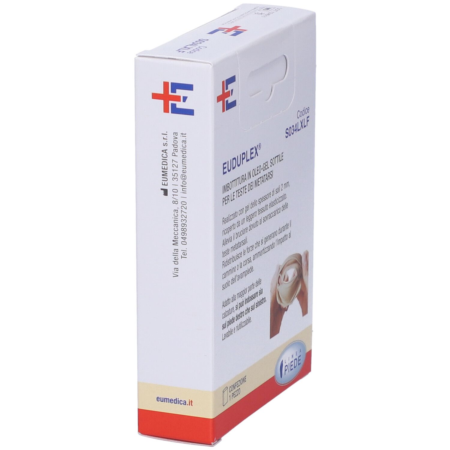 Imbottitura Di Oleo-Gel Sottile Per Le Teste Dei Metatarsi Euduplex Xl