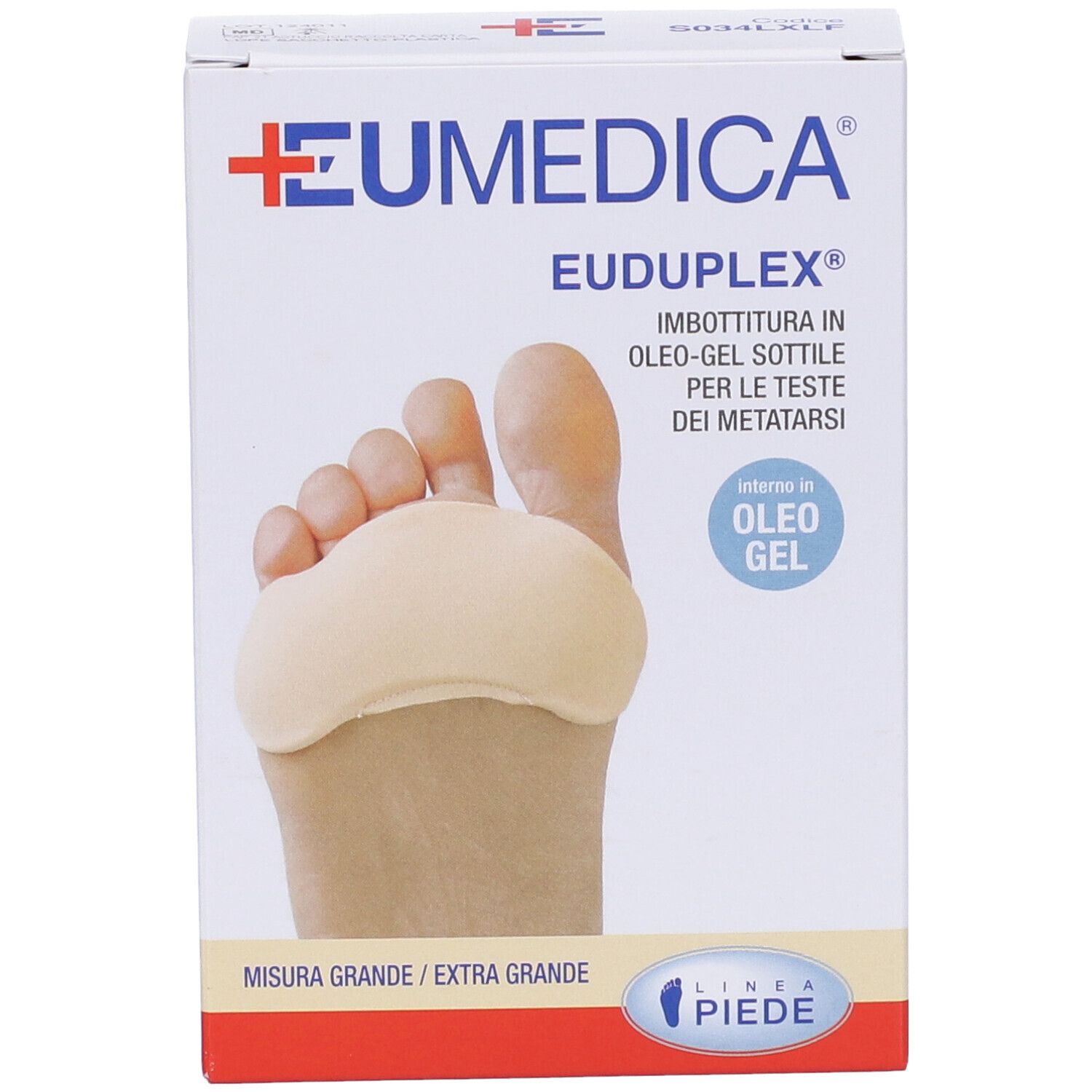 Imbottitura Di Oleo-Gel Sottile Per Le Teste Dei Metatarsi Euduplex Xl