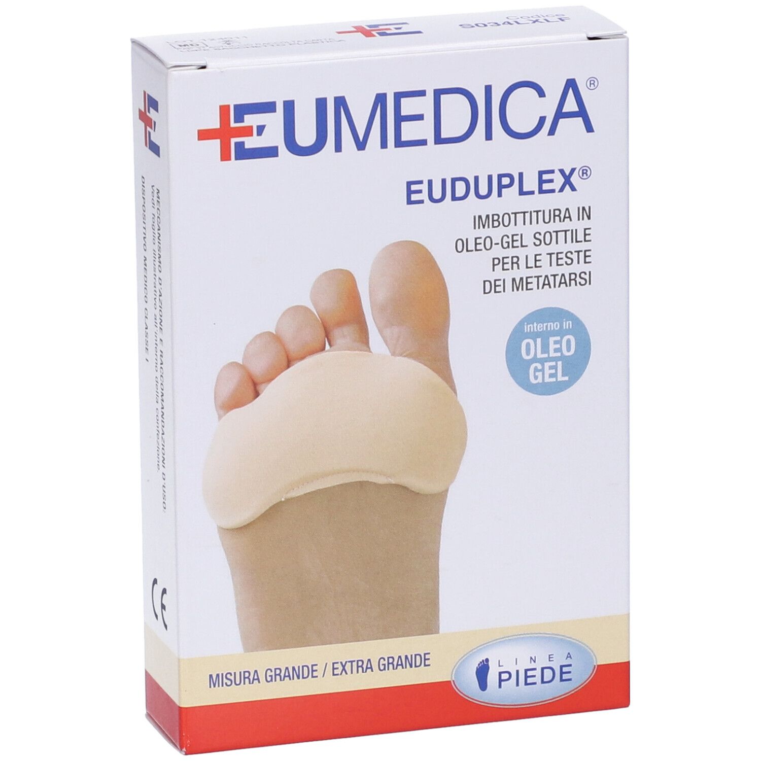 Imbottitura Di Oleo-Gel Sottile Per Le Teste Dei Metatarsi Euduplex Xl