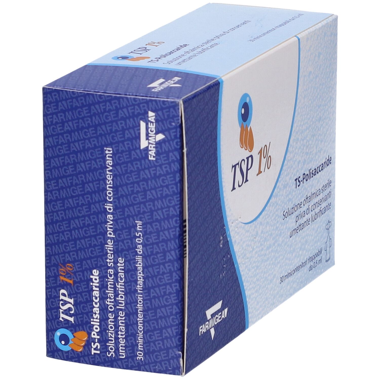 Tsp 1% Soluzione Oftalmica Umettante Lubrificante 30 Flaconcini Monodose 0,5 Ml