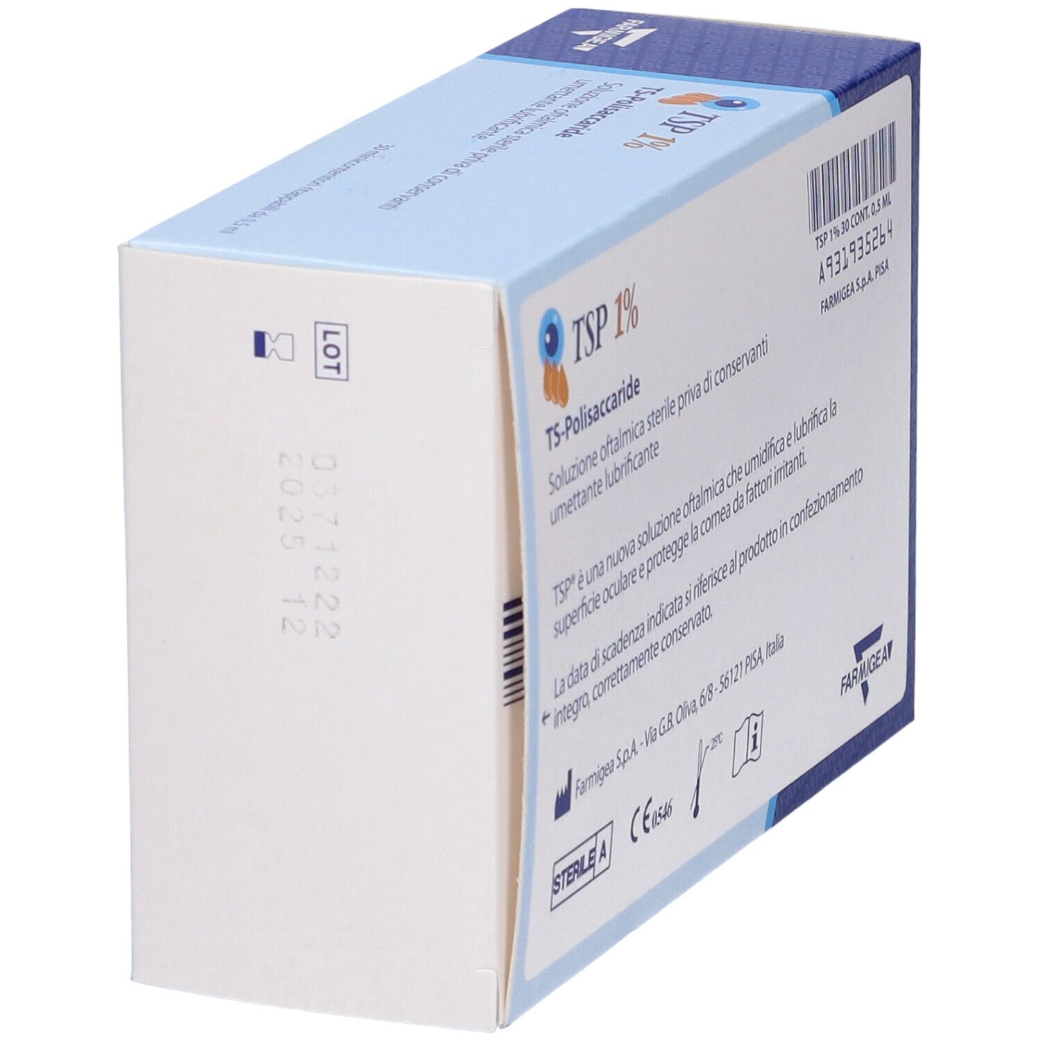 Tsp 1% Soluzione Oftalmica Umettante Lubrificante 30 Flaconcini Monodose 0,5 Ml