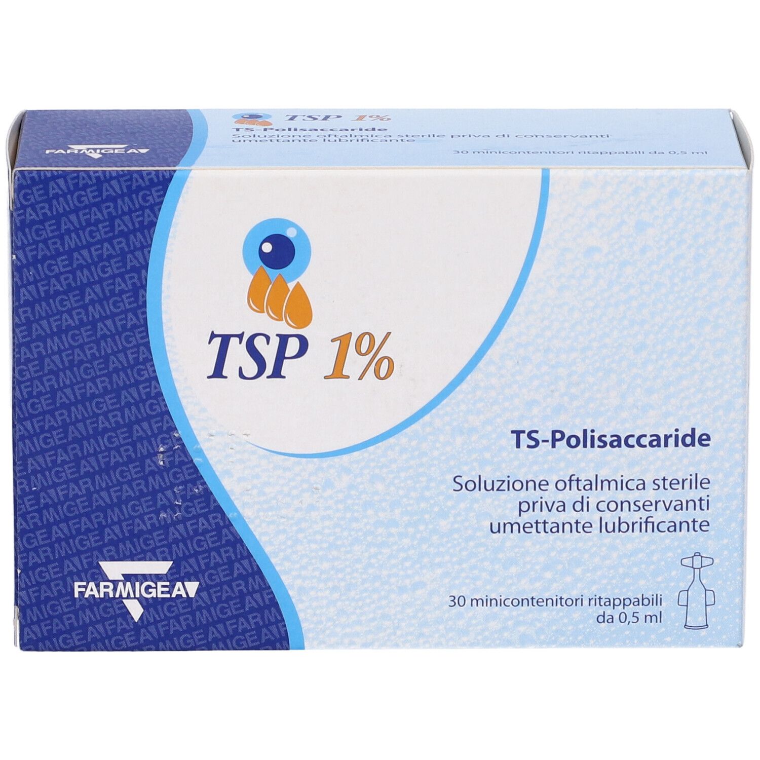 Tsp 1% Soluzione Oftalmica Umettante Lubrificante 30 Flaconcini Monodose 0,5 Ml