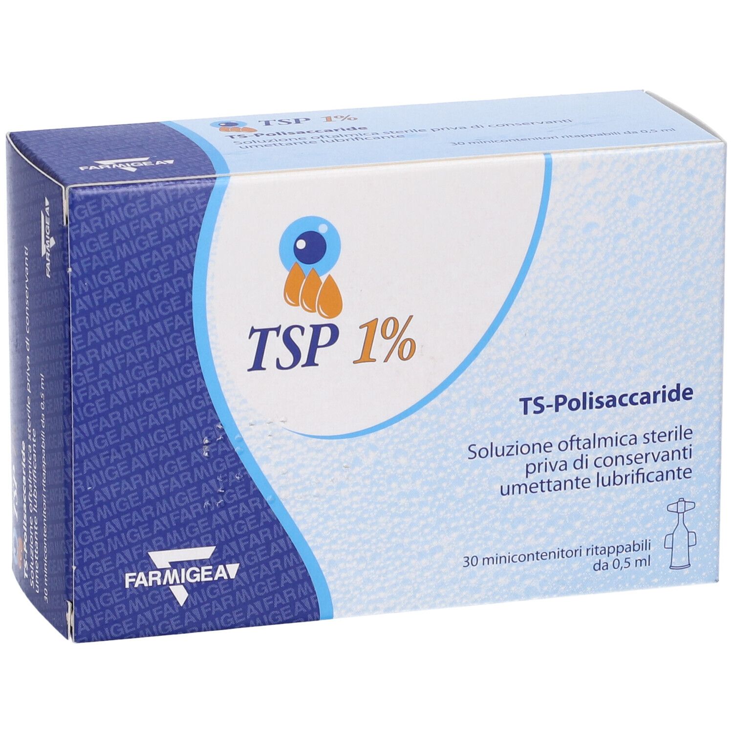 Tsp 1% Soluzione Oftalmica Umettante Lubrificante 30 Flaconcini Monodose 0,5 Ml