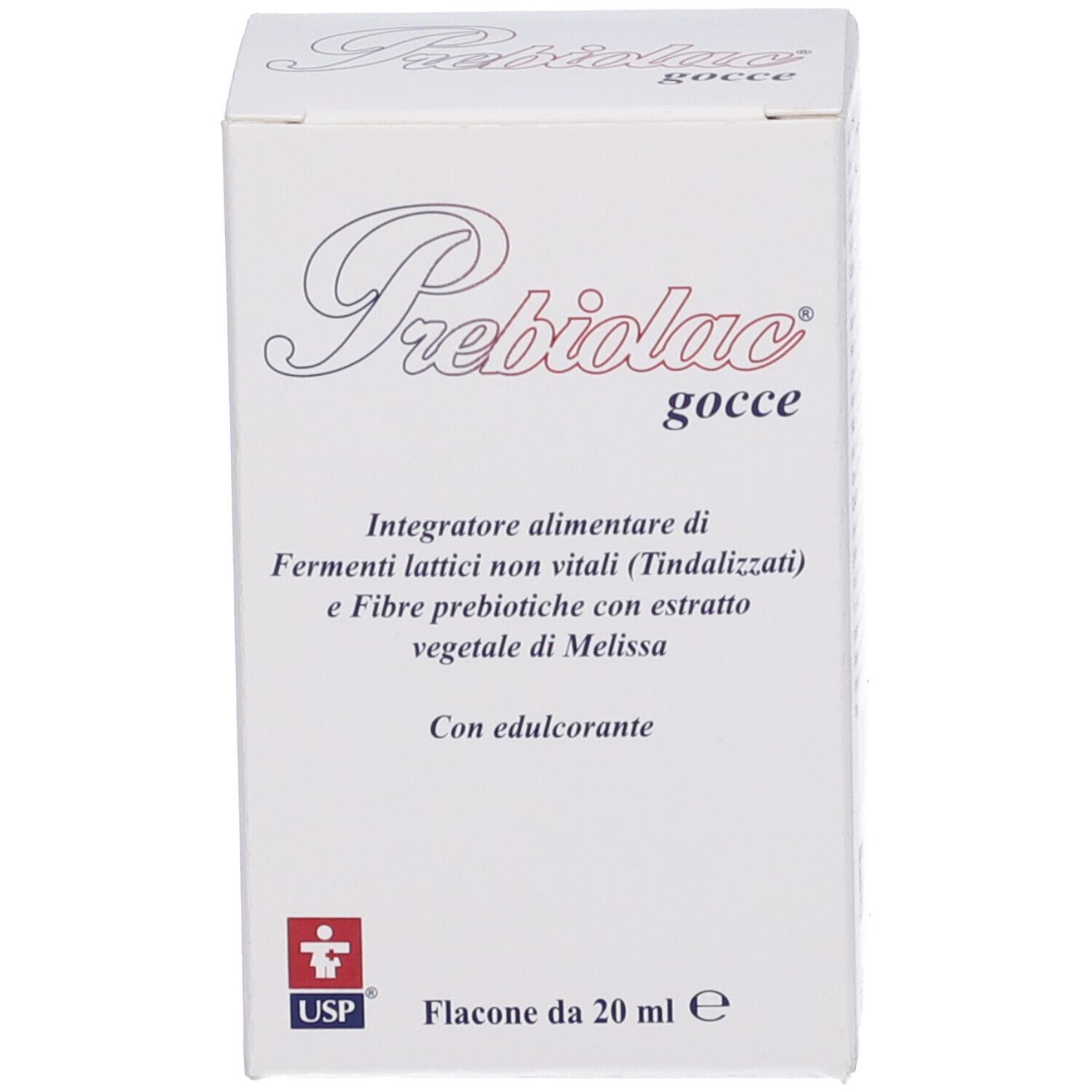 Confezione del prodotto. Scatola bianca con nome e informazioni. Contenuto 20 ml.