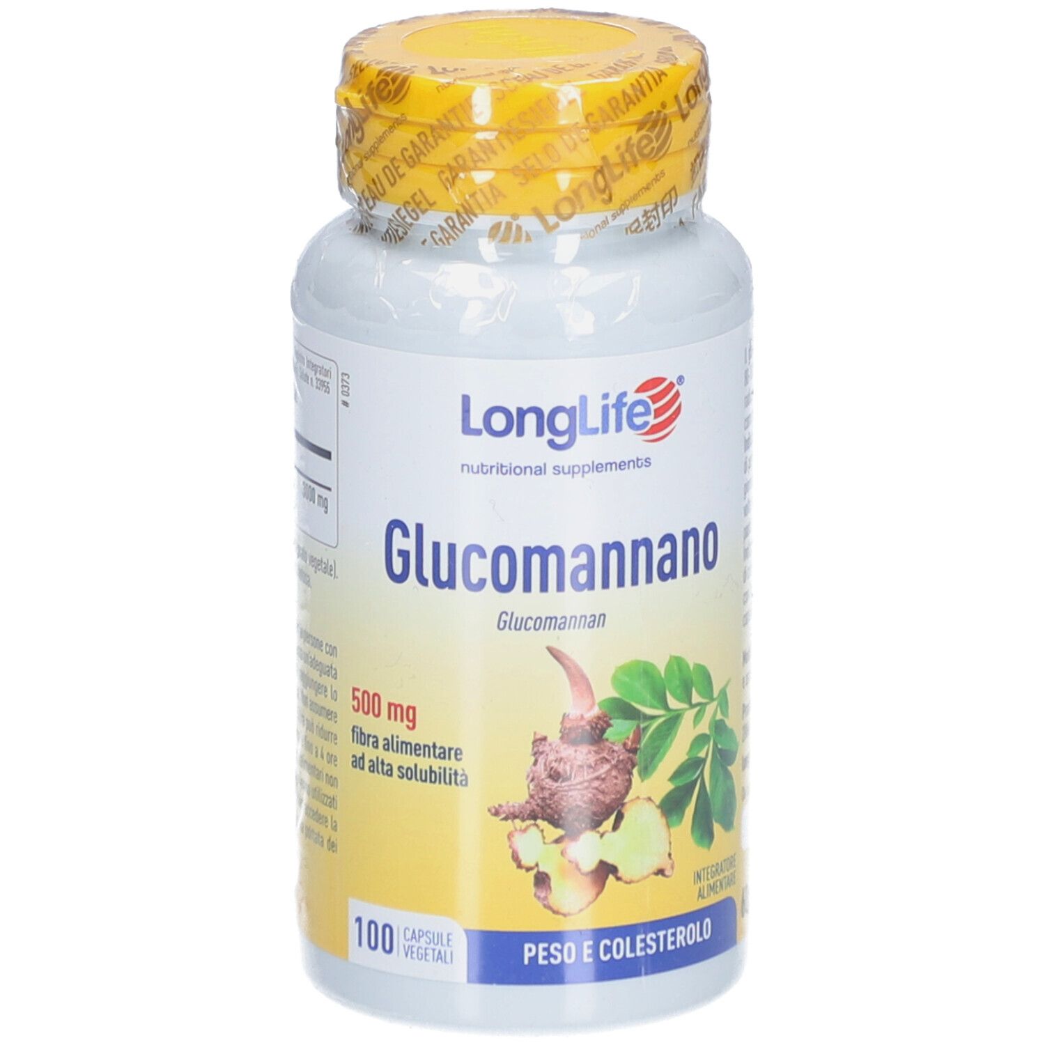 LongLife Glucomannano 500mg Capsule
