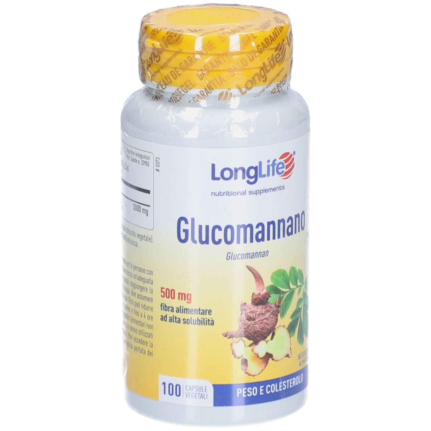 LongLife Glucomannano 500mg Capsule