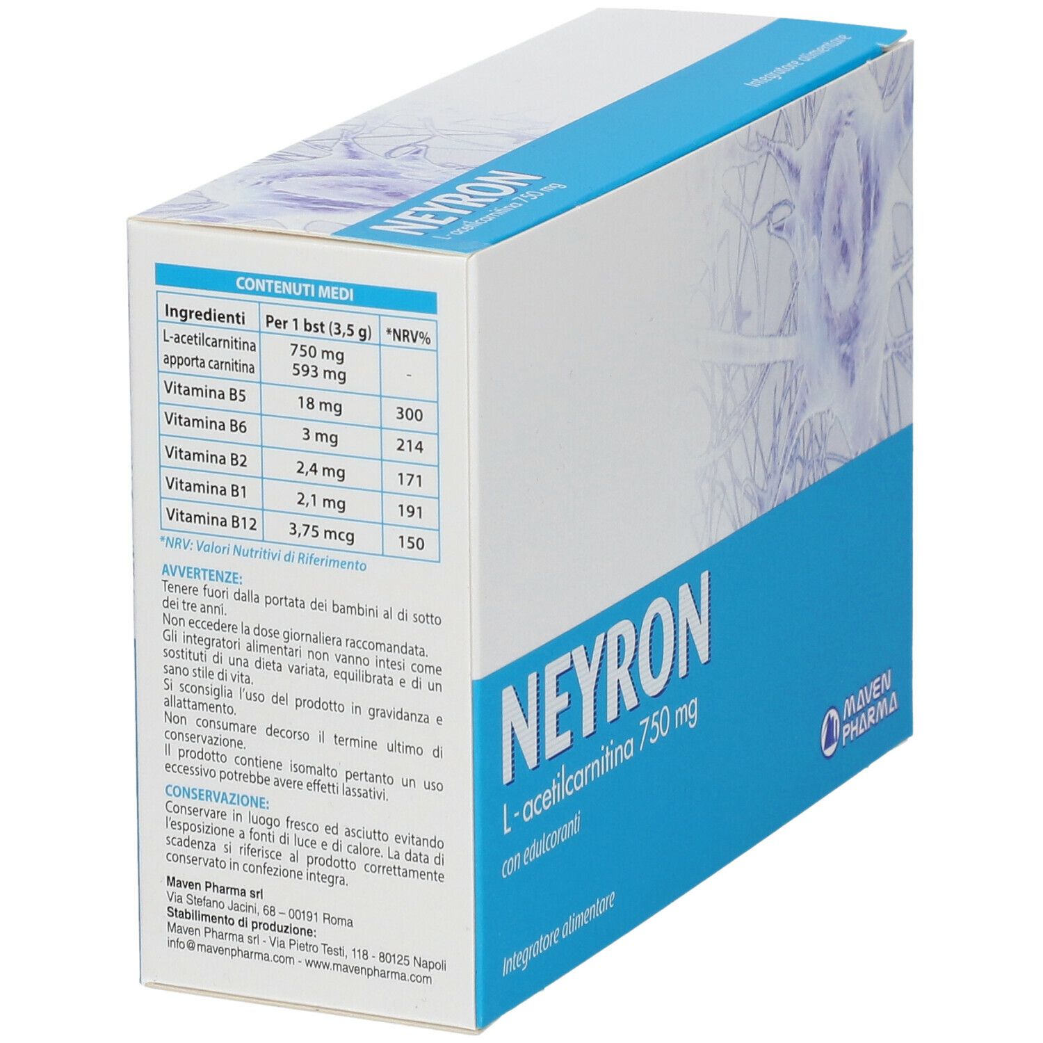 Neyron L-acetilcarnitina 750 mg
