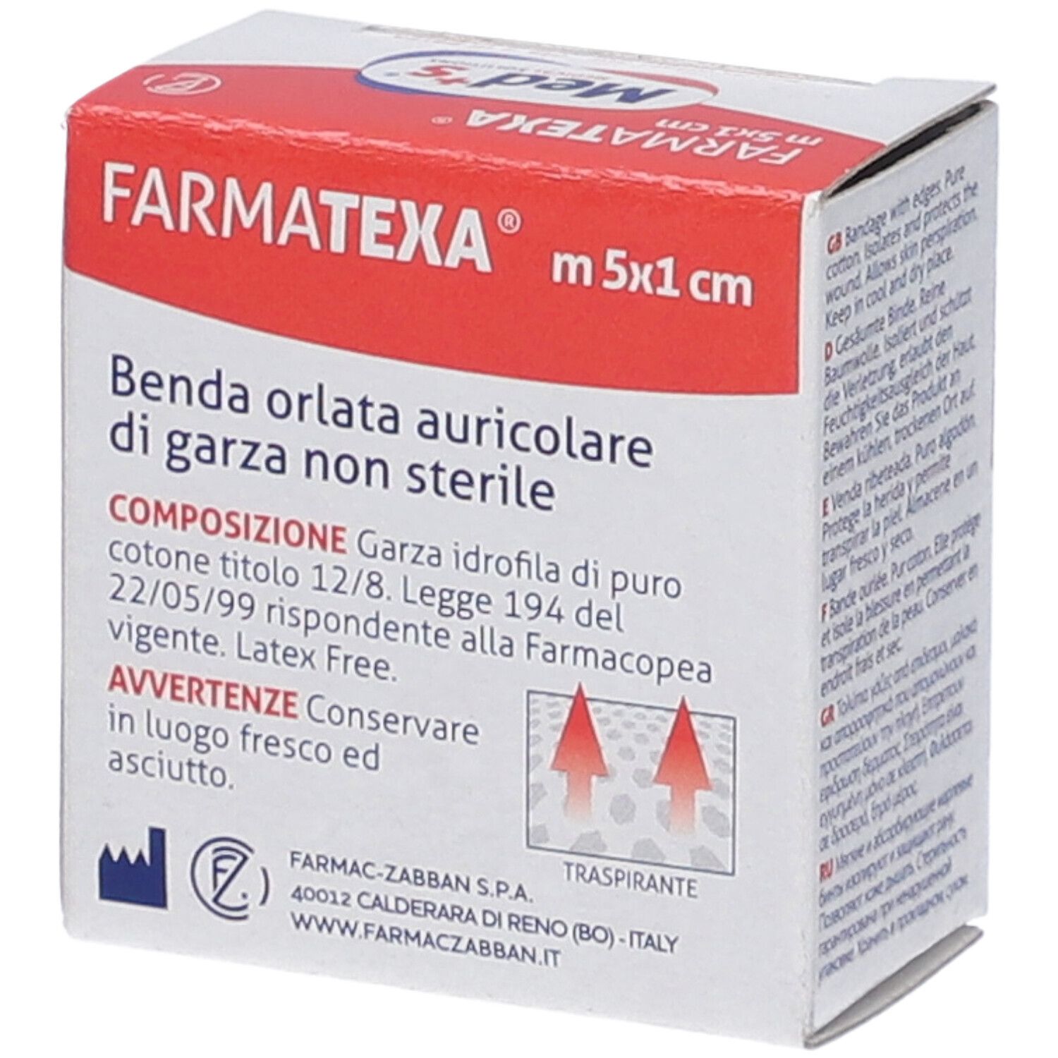 Confezione in cartone con nome e logo del prodotto. Informazioni sul prodotto.