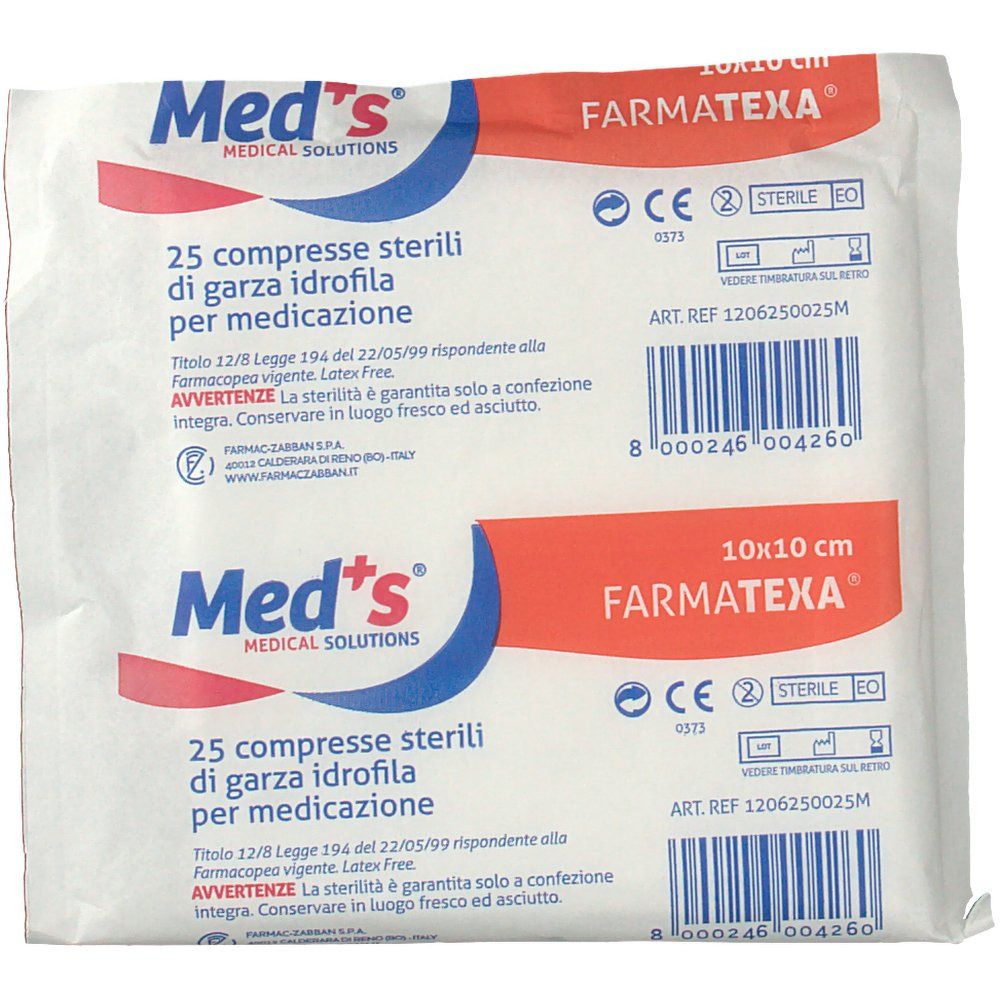 Meds® Garza 10X10CM 25PZ