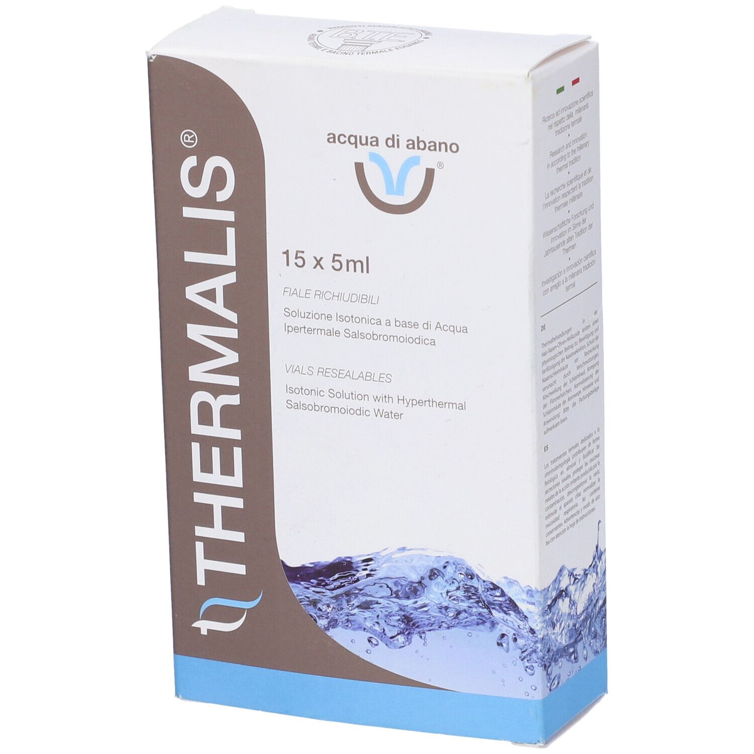 Acqua Di Abano 15 Fiale Da 5 Ml Uso Aerosolico