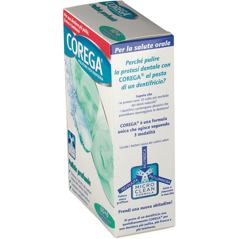 Corega® Pulizia Profonda Pulitore per Dentiera