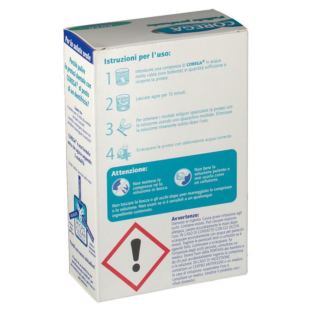 Corega® Pulizia Profonda Pulitore per Dentiera