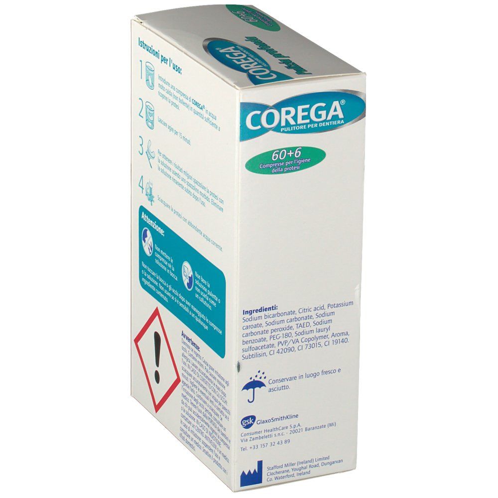 Corega® Pulizia Profonda Pulitore per Dentiera