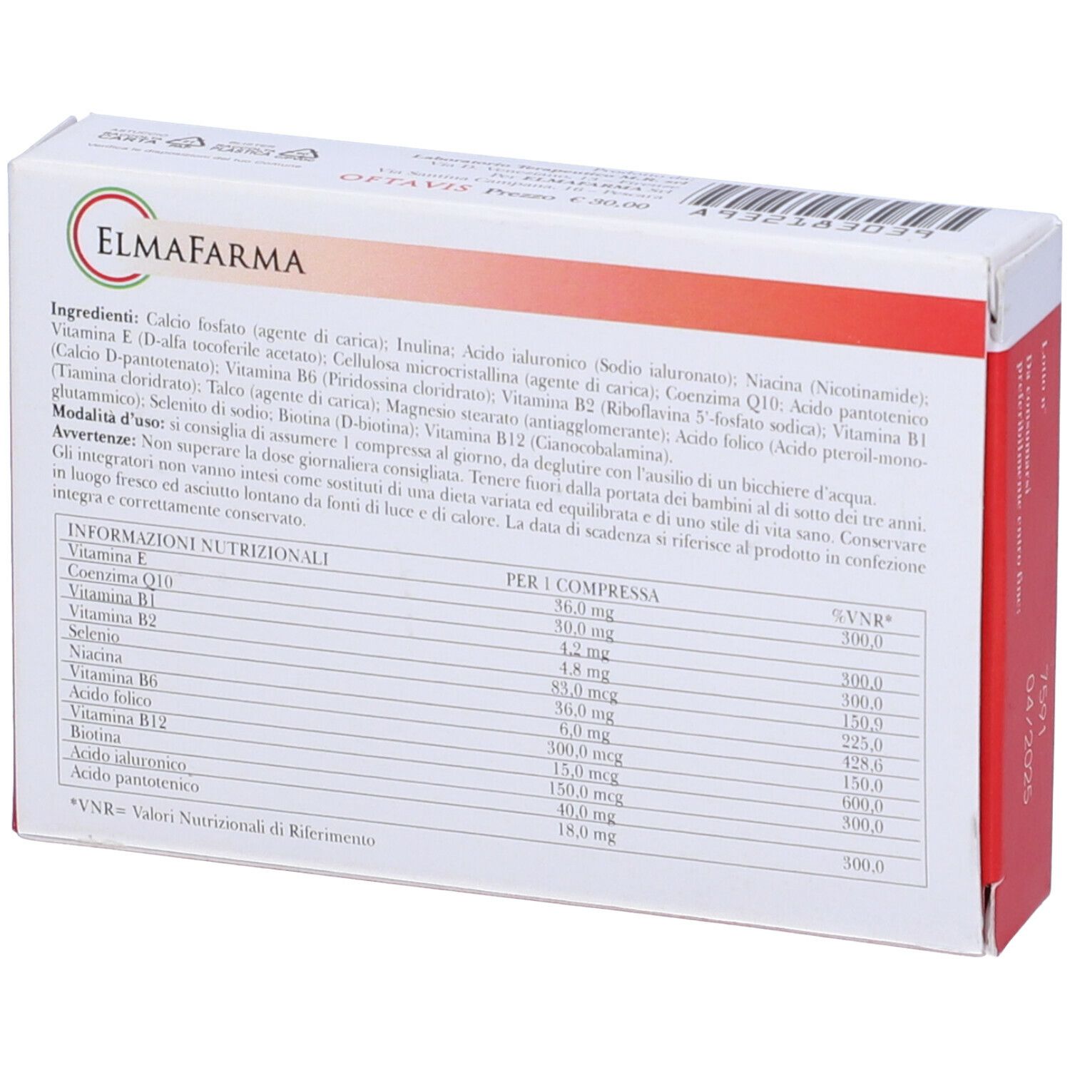Oftavis 30 Compresse 400 Mg