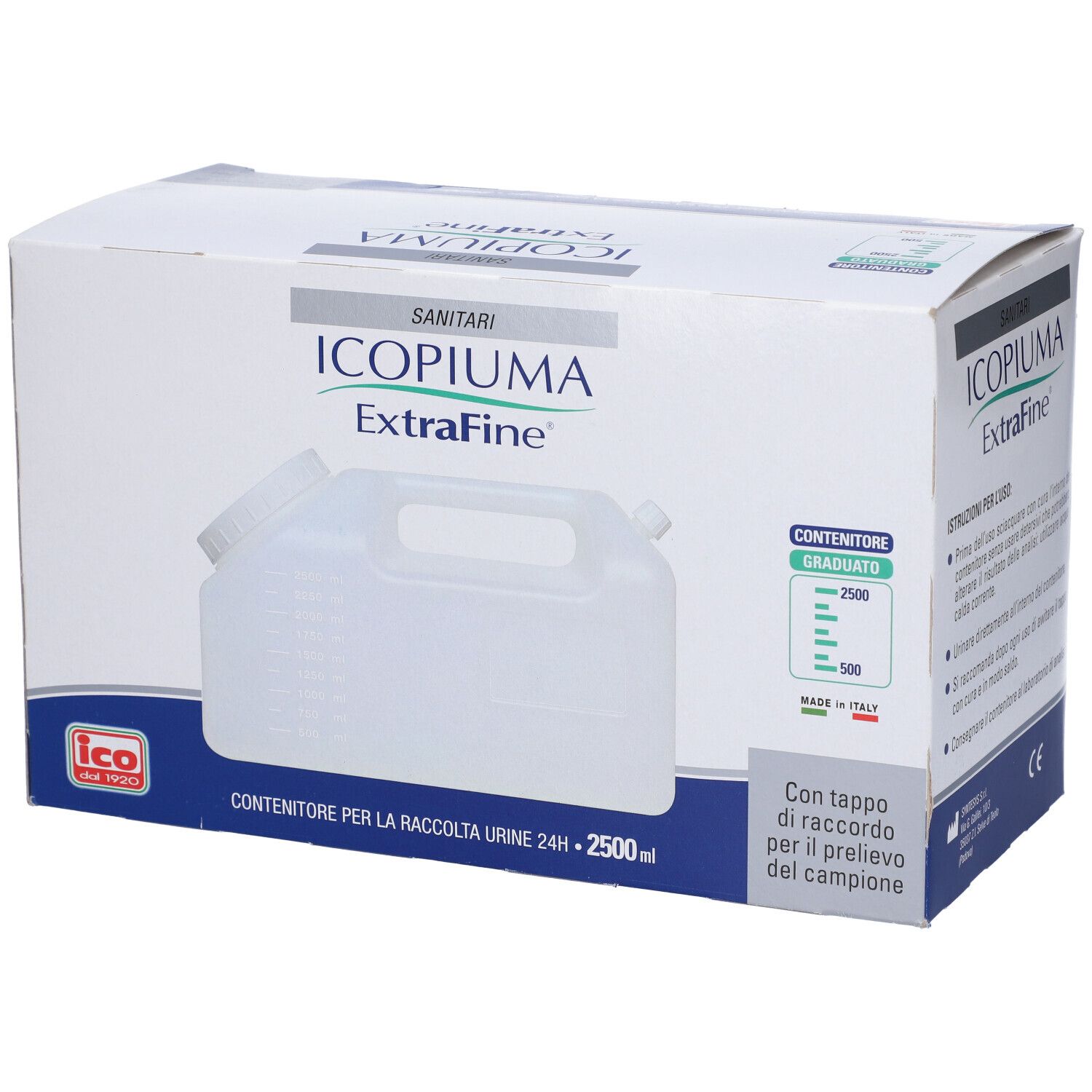 Extrafine Sanity Contenitore Urine 24 Ore 2,5 Litri 1 Pezzo