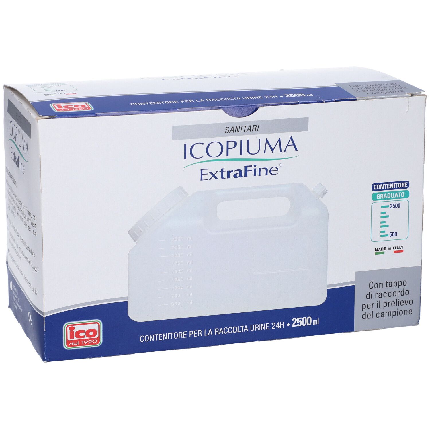 Extrafine Sanity Contenitore Urine 24 Ore 2,5 Litri 1 Pezzo