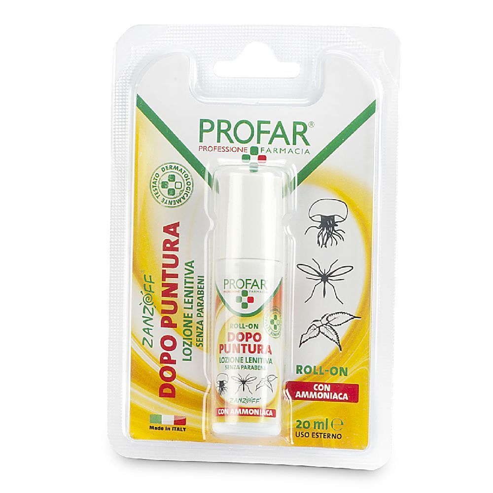 Zanzof Lozione Post Puntura Con Ammoniaca Roll-On 20 Ml Profar