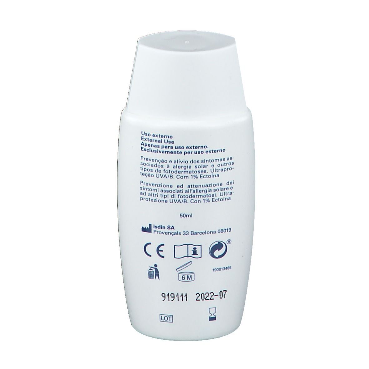 ISDIN Foto Ultra Solar Allergy Fusion Fluid SPF 100+