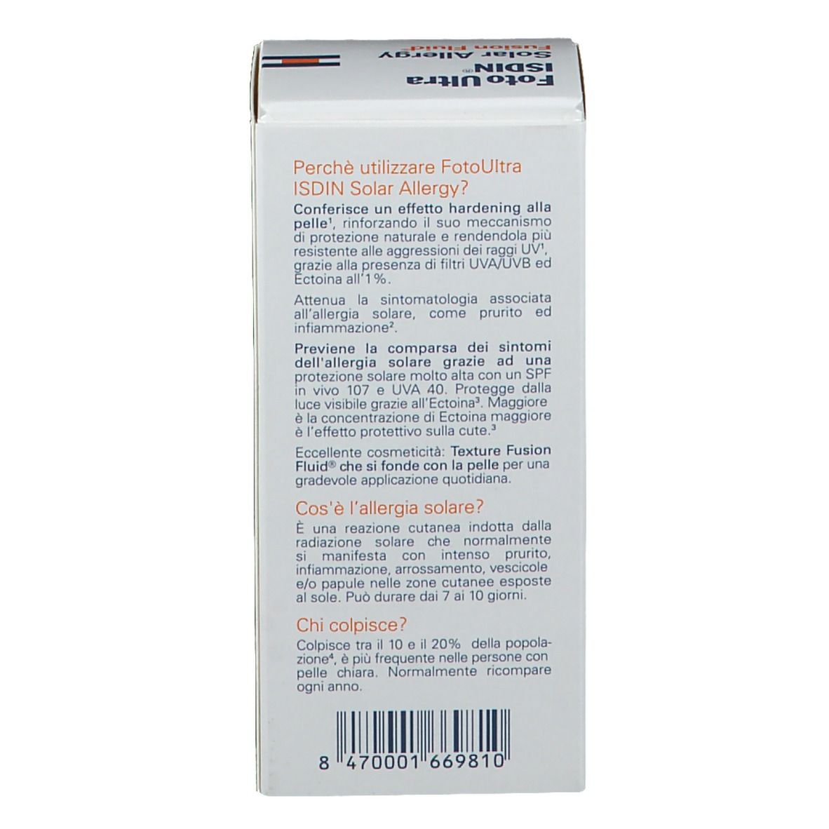 ISDIN Foto Ultra Solar Allergy Fusion Fluid SPF 100+
