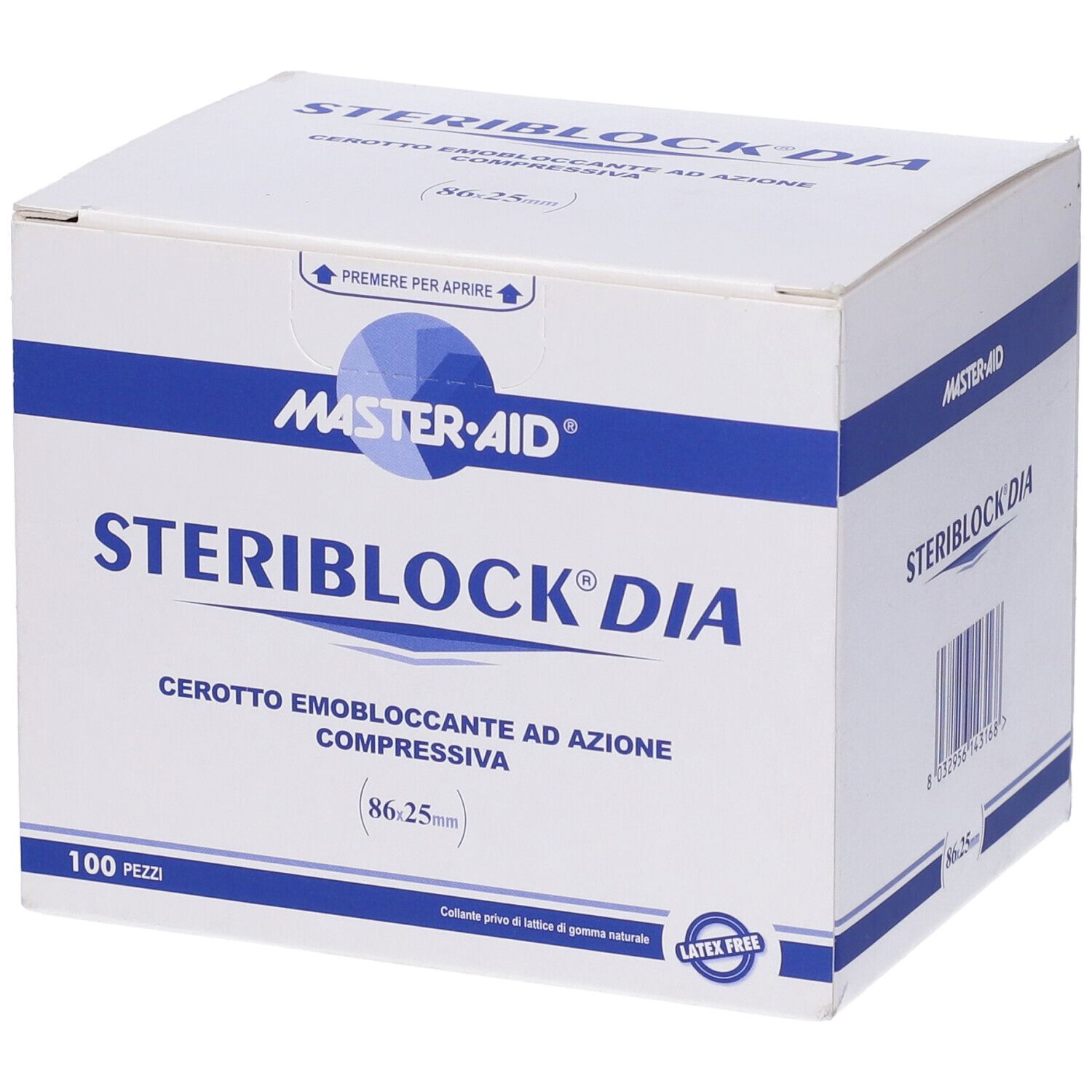 M-Aid Steriblock Dia Cer 100Pz