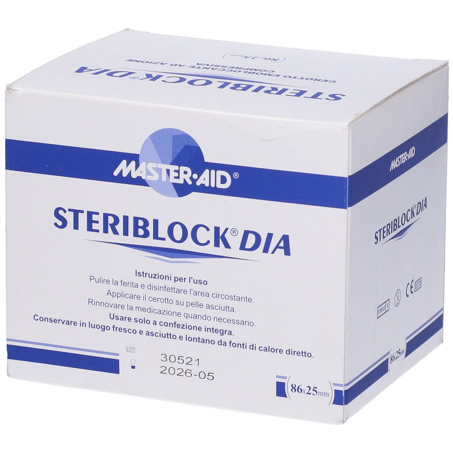 M-Aid Steriblock Dia Cer 100Pz