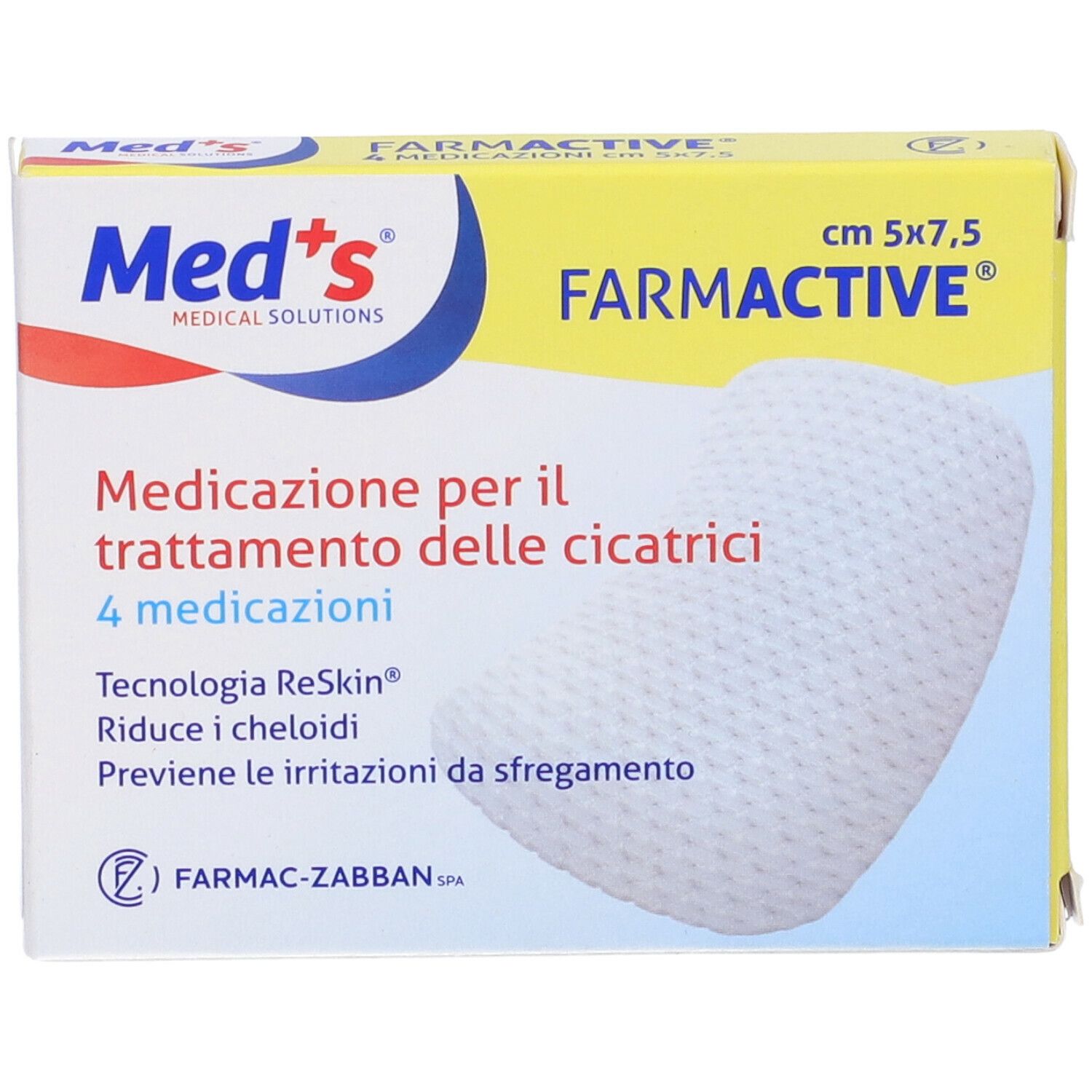 Med's Farmactive Cicatrici 7,5x10 4 Pezzi