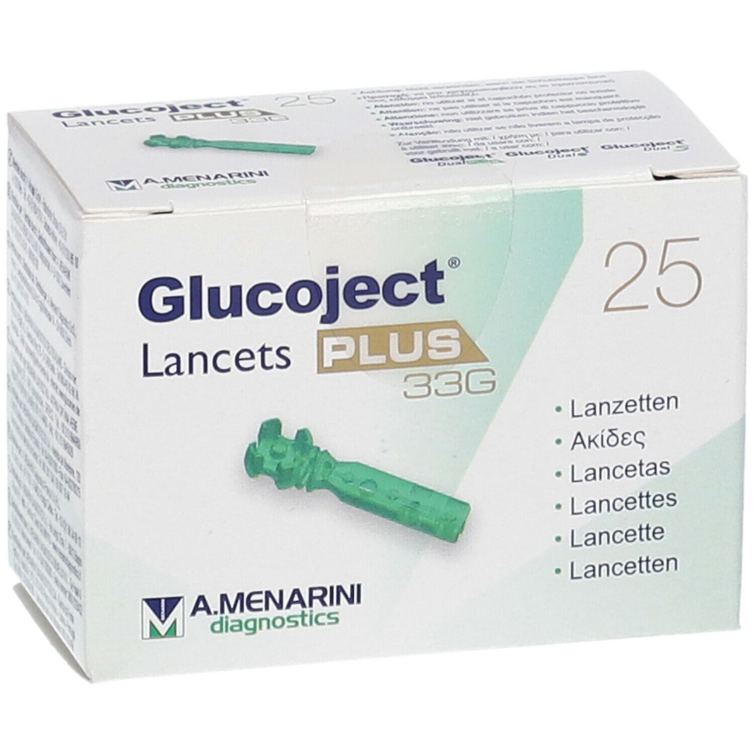 Glucoject® Lancets Plus 33G 25 Lancette
