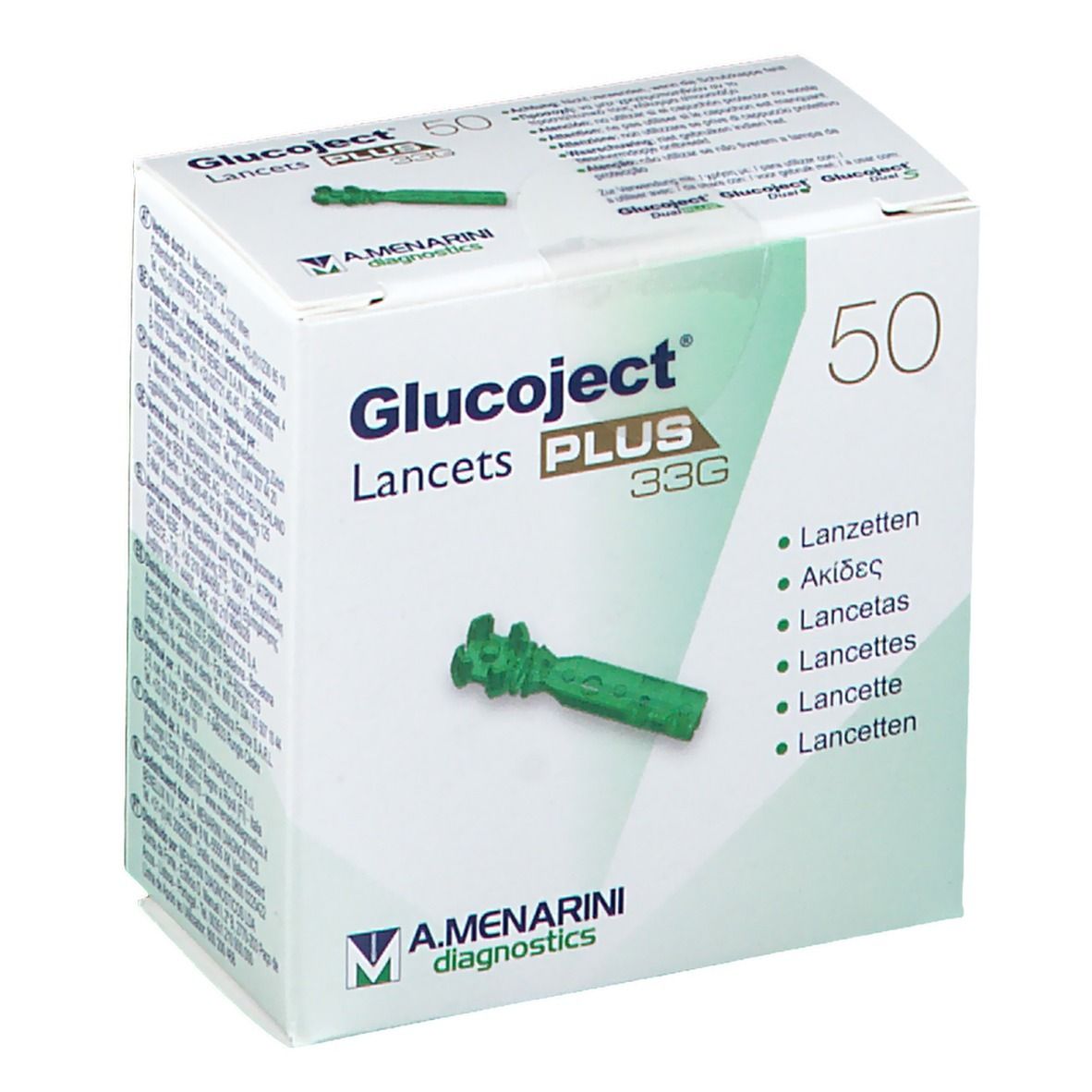 Glucoject® Lancets Plus 33G 50 Lancette