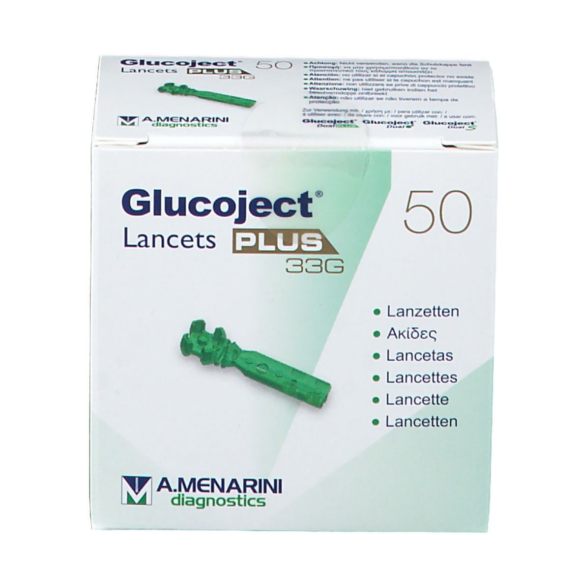 Glucoject® Lancets Plus 33G 50 Lancette