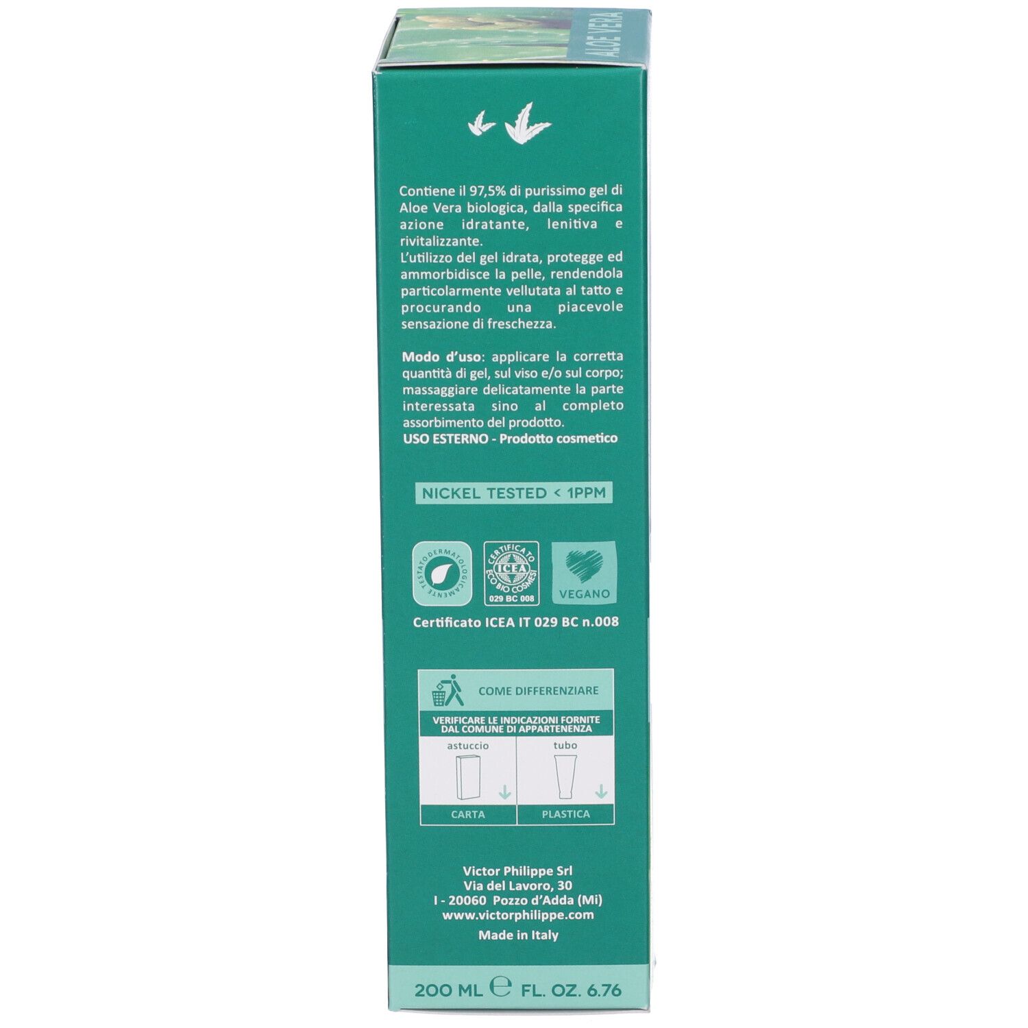 Aloe Vera Gel Bio 200Ml
