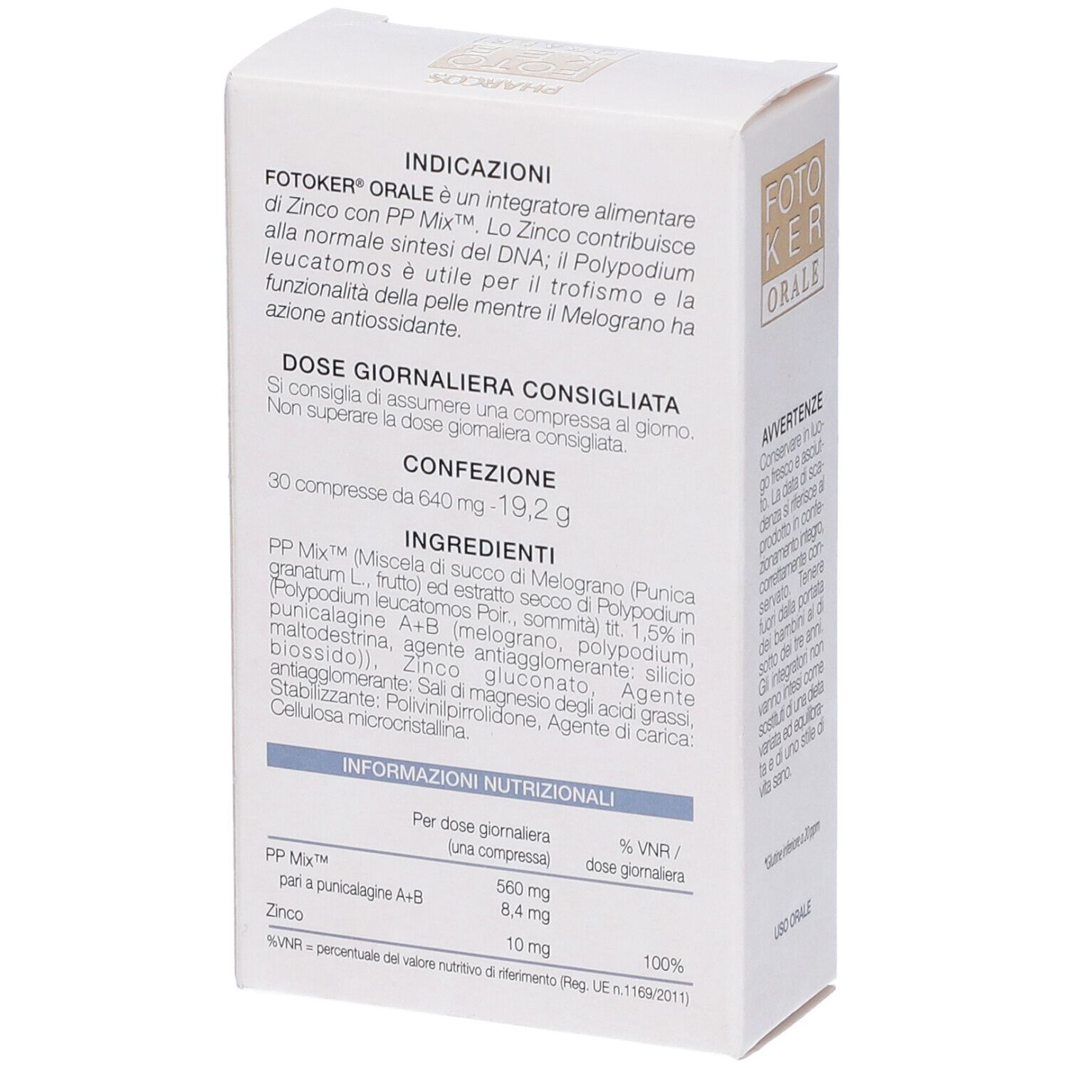 Pharcos Fotoker Orale 30 Compresse