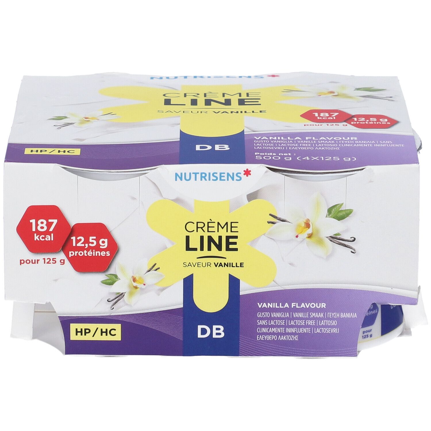 Cremeline Edulcorato Senza Lattosio Vaniglia 4 X 125 G