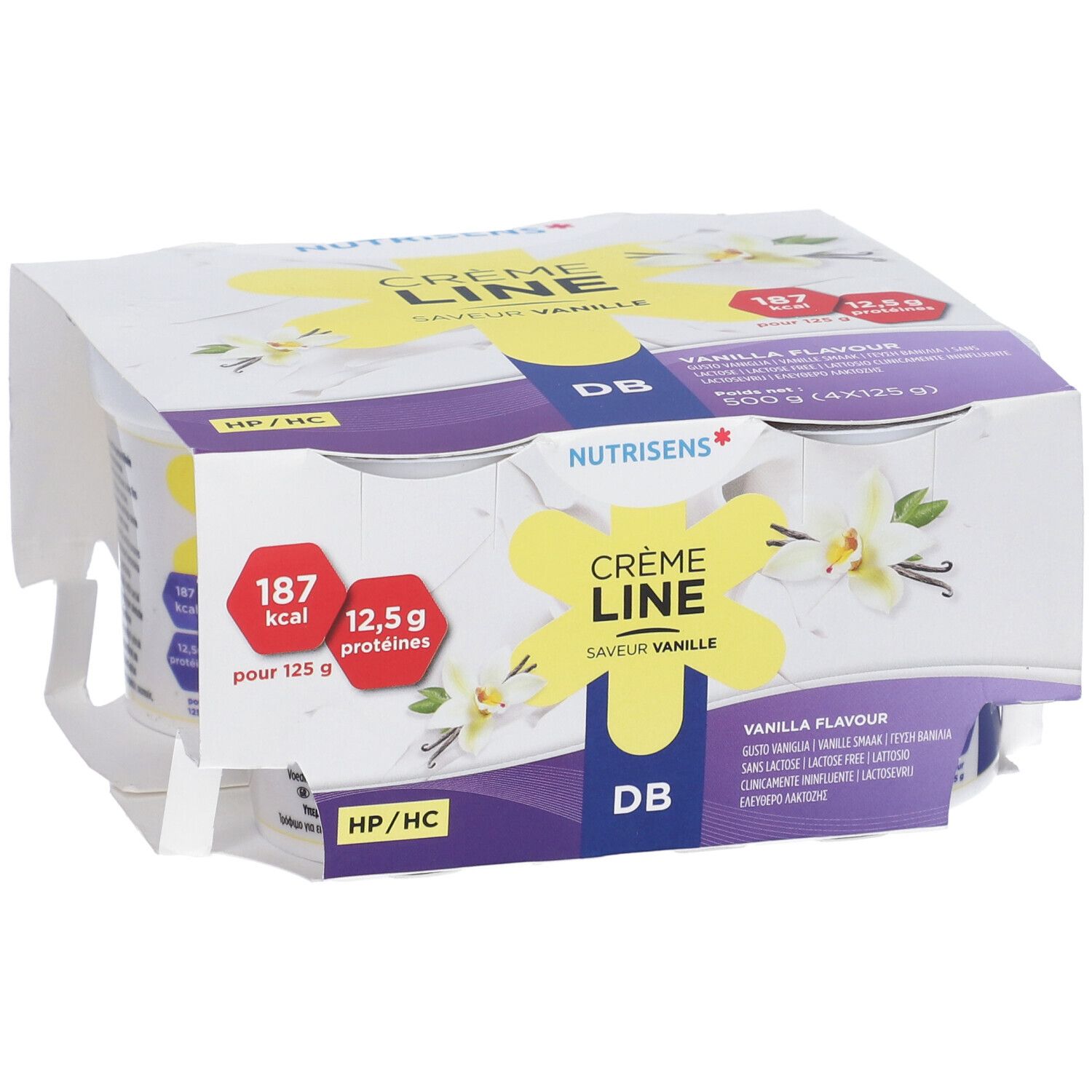 Cremeline Edulcorato Senza Lattosio Vaniglia 4 X 125 G