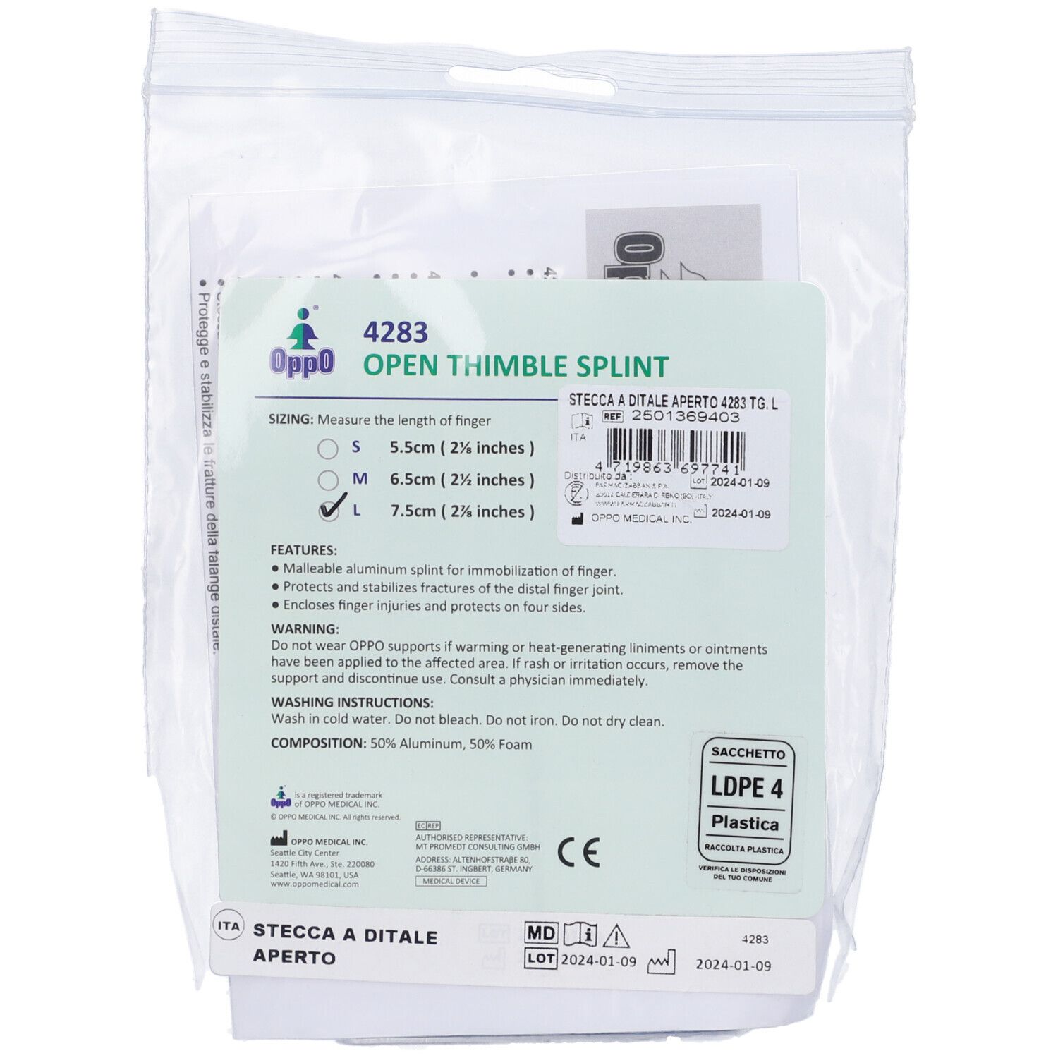 Oppo Stecca Ditale Aperto 4283 L