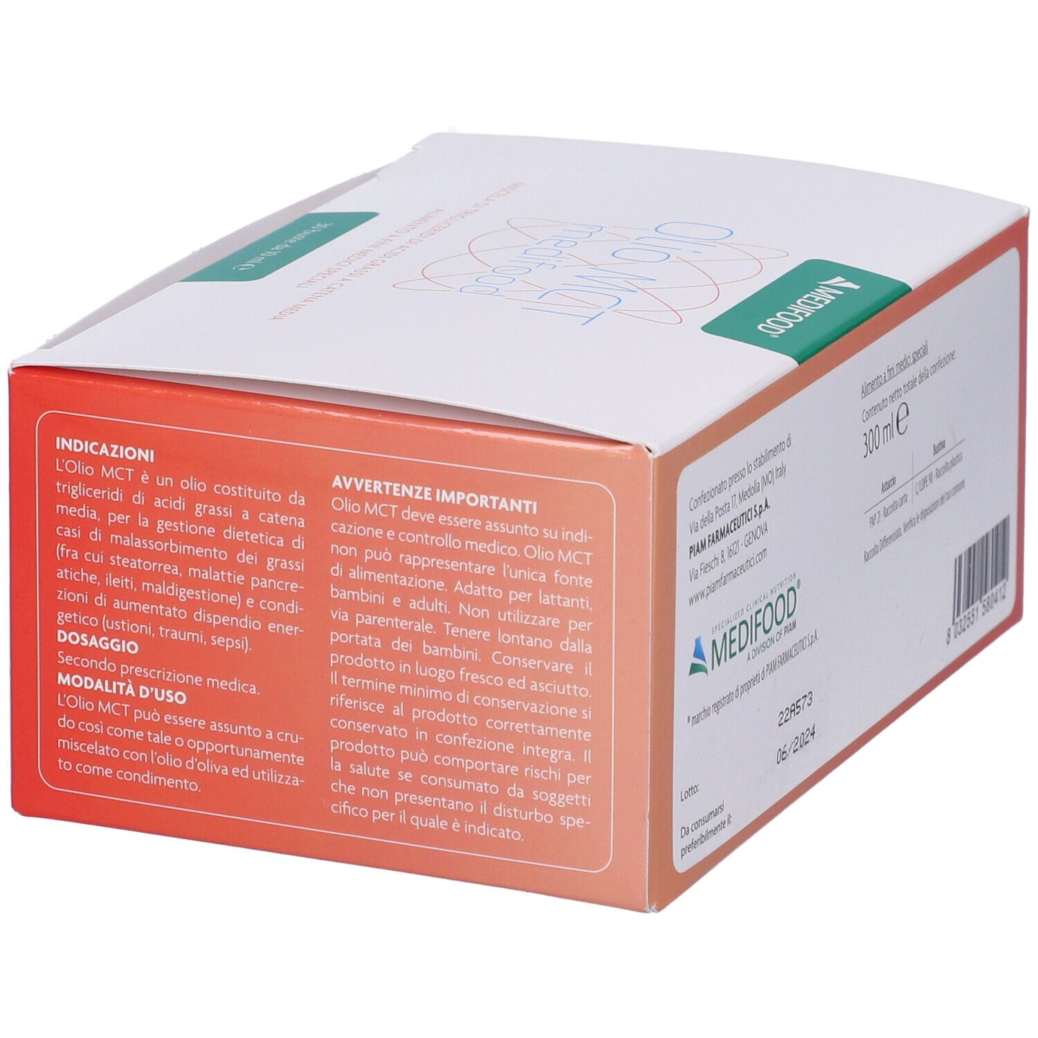 Mct Olio Monodose 30 Bustine 10 Ml