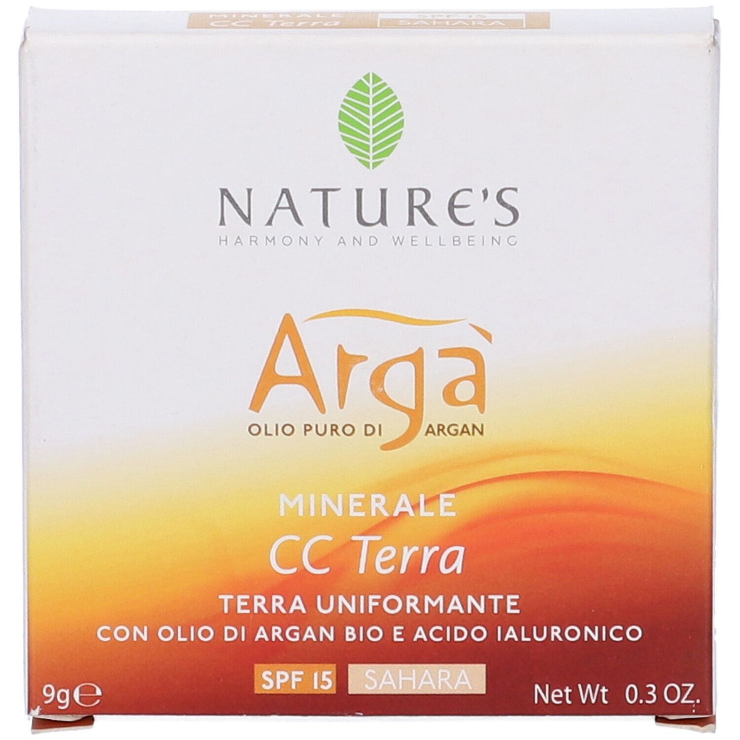 Arga' Cc Terra Uniformante Sahara Spf15 9 G Nature'S