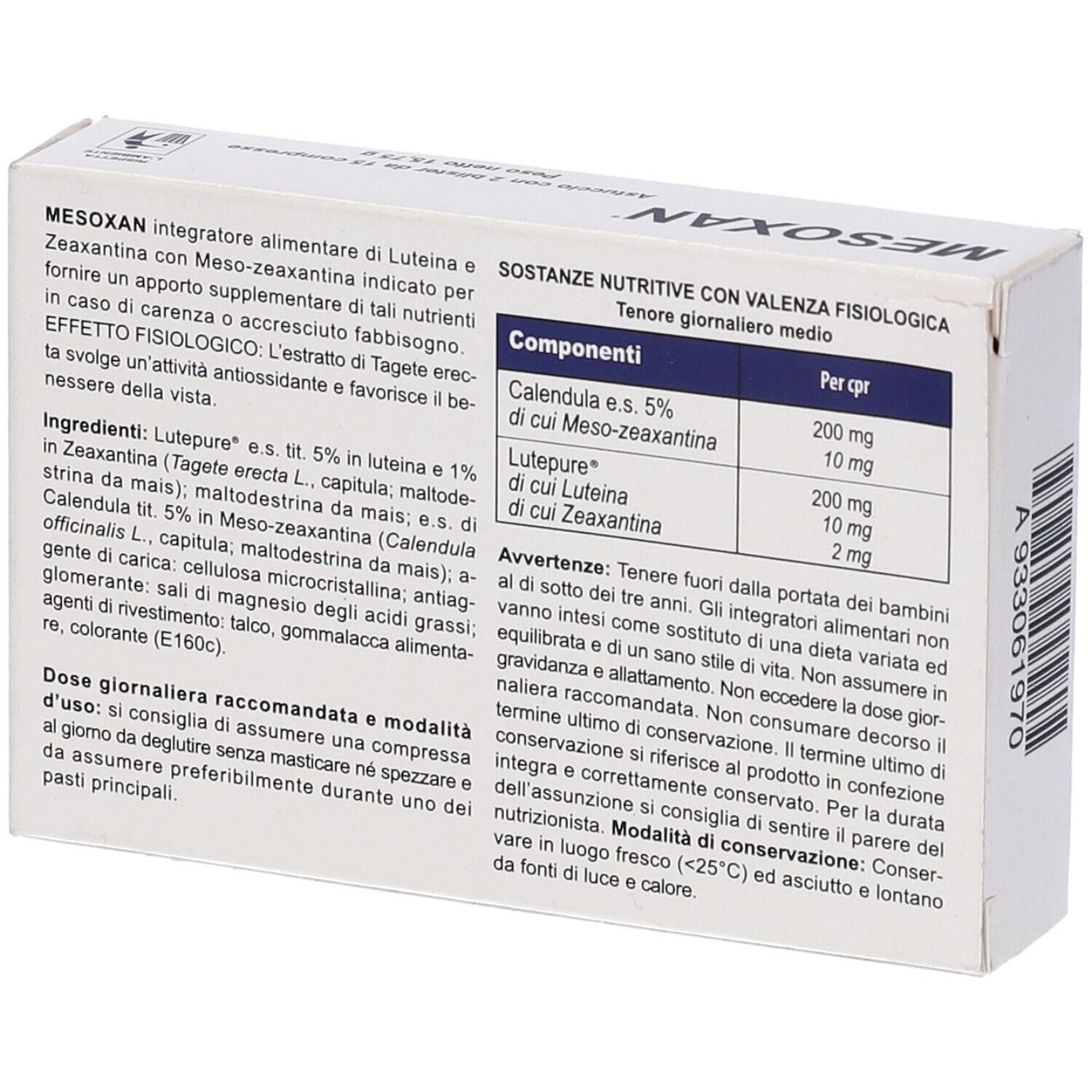 Mesoxan 30 Compresse