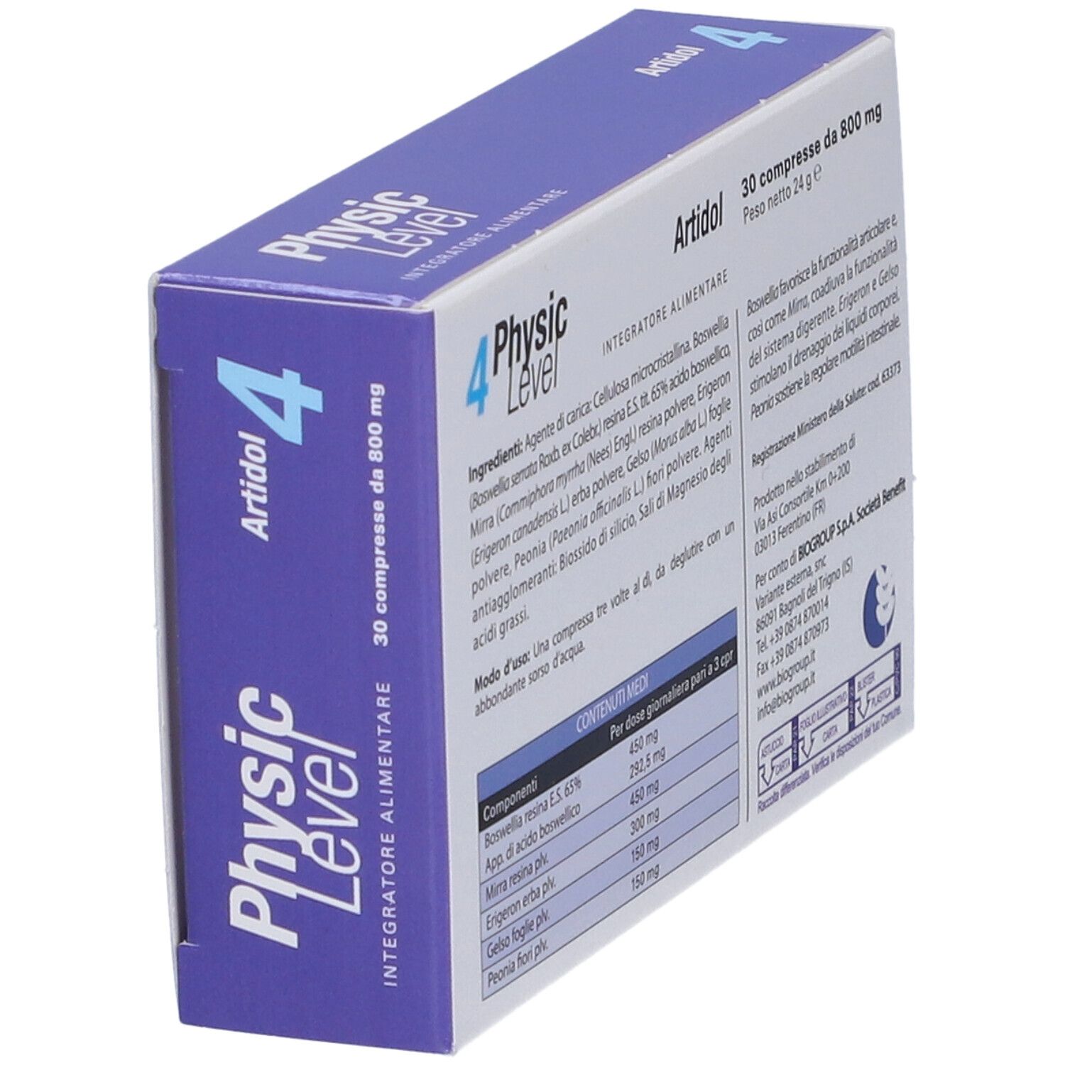 Physic Level 4 Artidol 30 Compresse 800 Mg