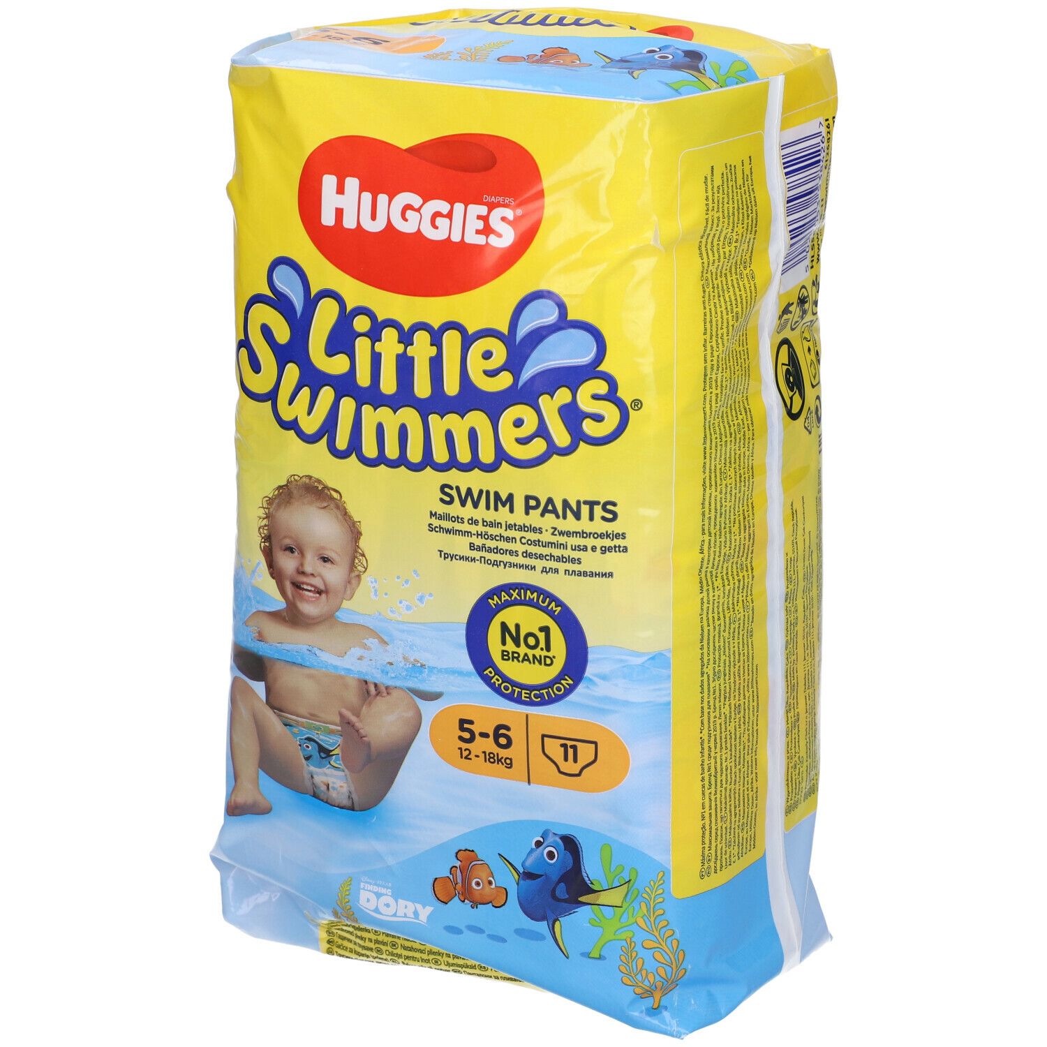 Pannolini Piscina Huggies Taglia 5-6 Little Swimmers 12-18 Kg 11 Pannolini