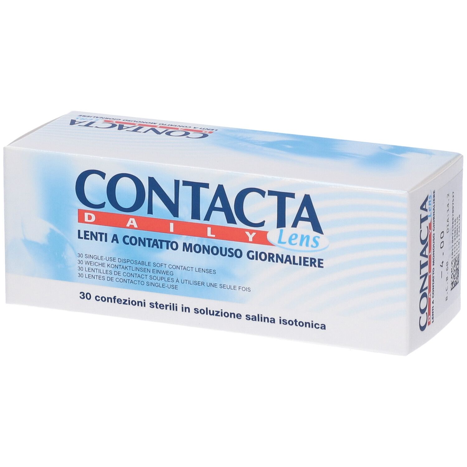 Confezione di lenti a contatto CONTACTA Daily Lens. 30 lenti giornaliere.