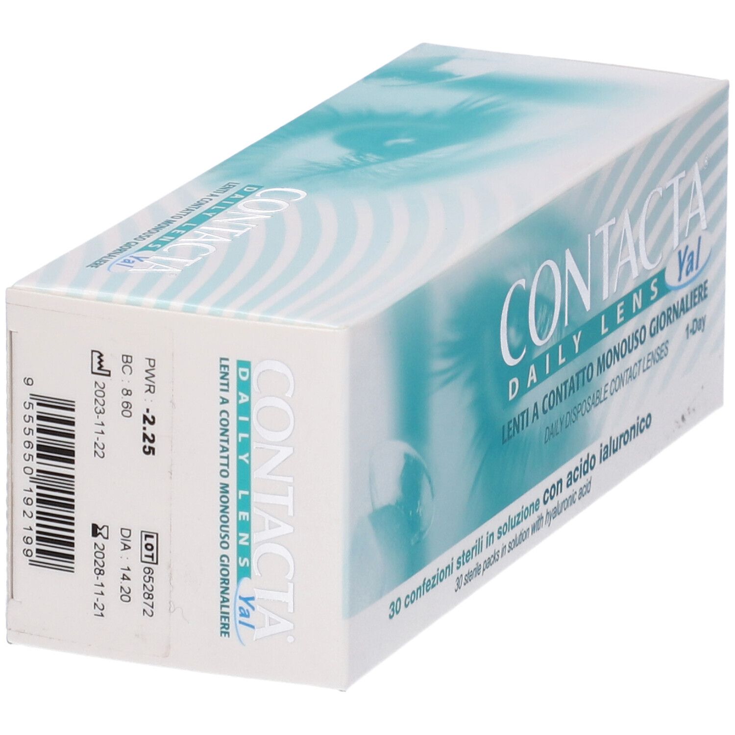 Lente A Contatto Monouso Giornaliera Contacta Daily Lens Yal 30 -2,25 30 Pezzi