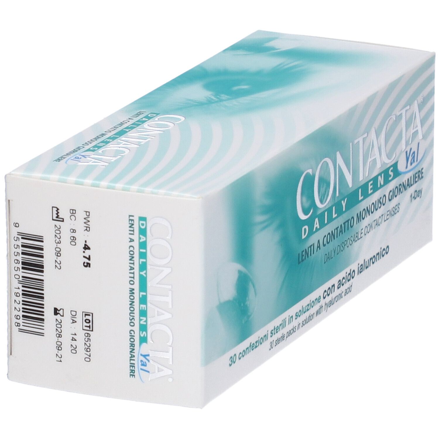 Lente A Contatto Monouso Giornaliera Contacta Daily Lens Yal 30 -4,75 30 Pezzi