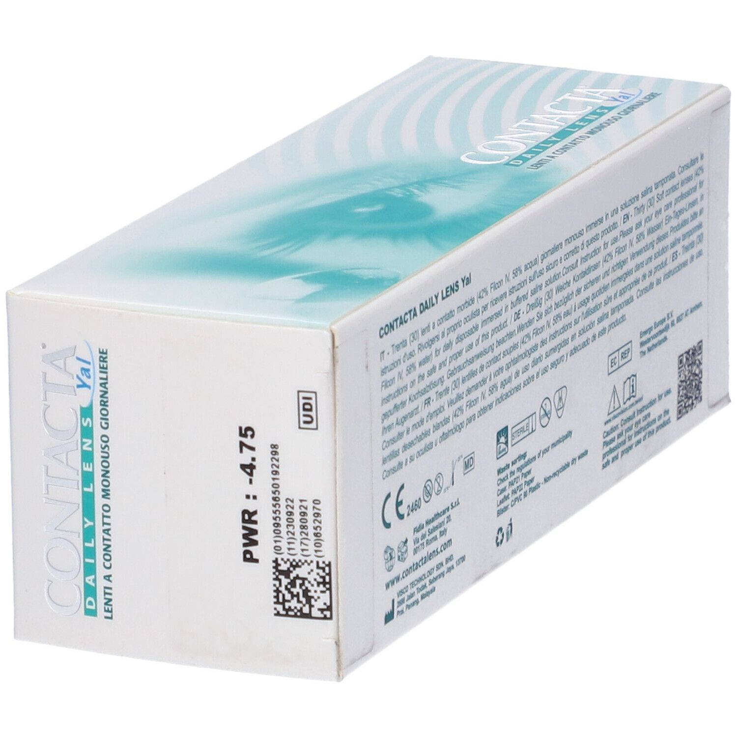 Lente A Contatto Monouso Giornaliera Contacta Daily Lens Yal 30 -4,75 30 Pezzi