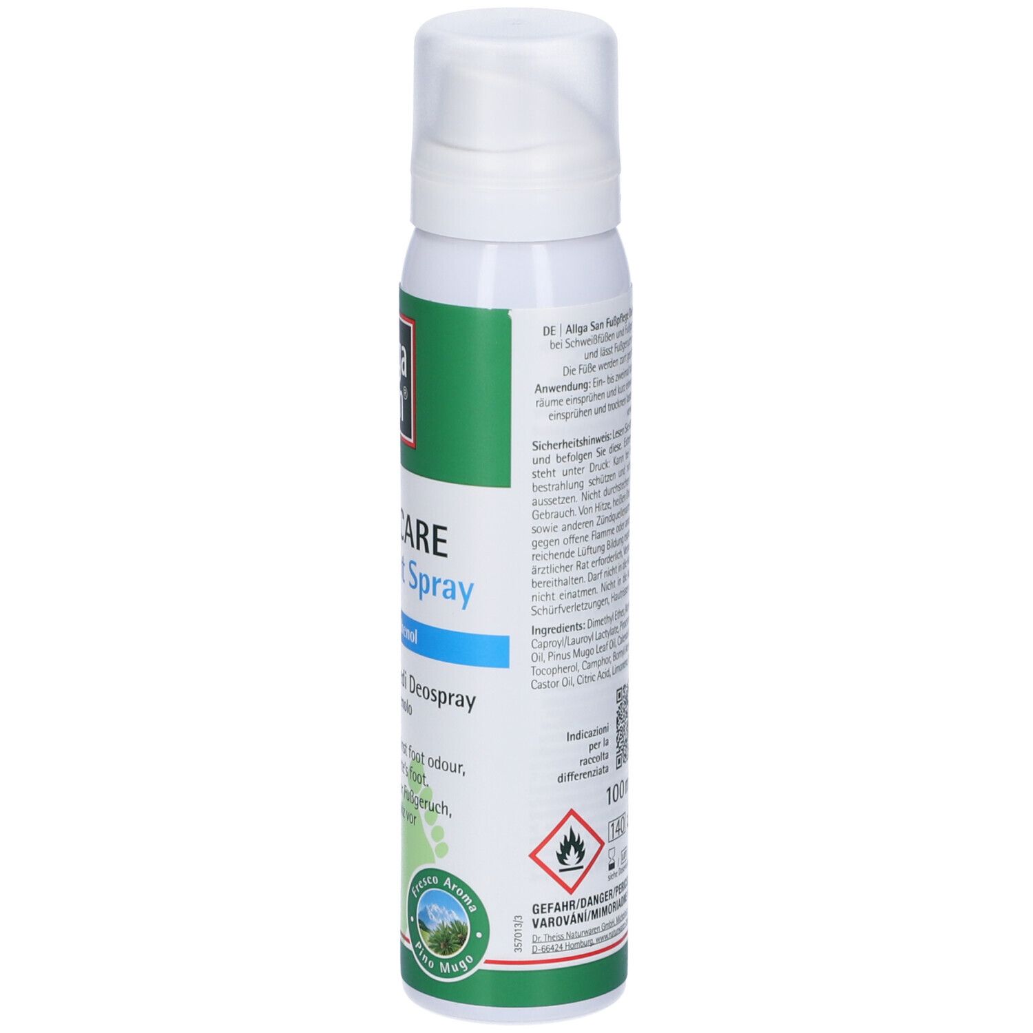 Allga San Trattamento Piedi Deodorante Spray 100ml - TuttoFarma